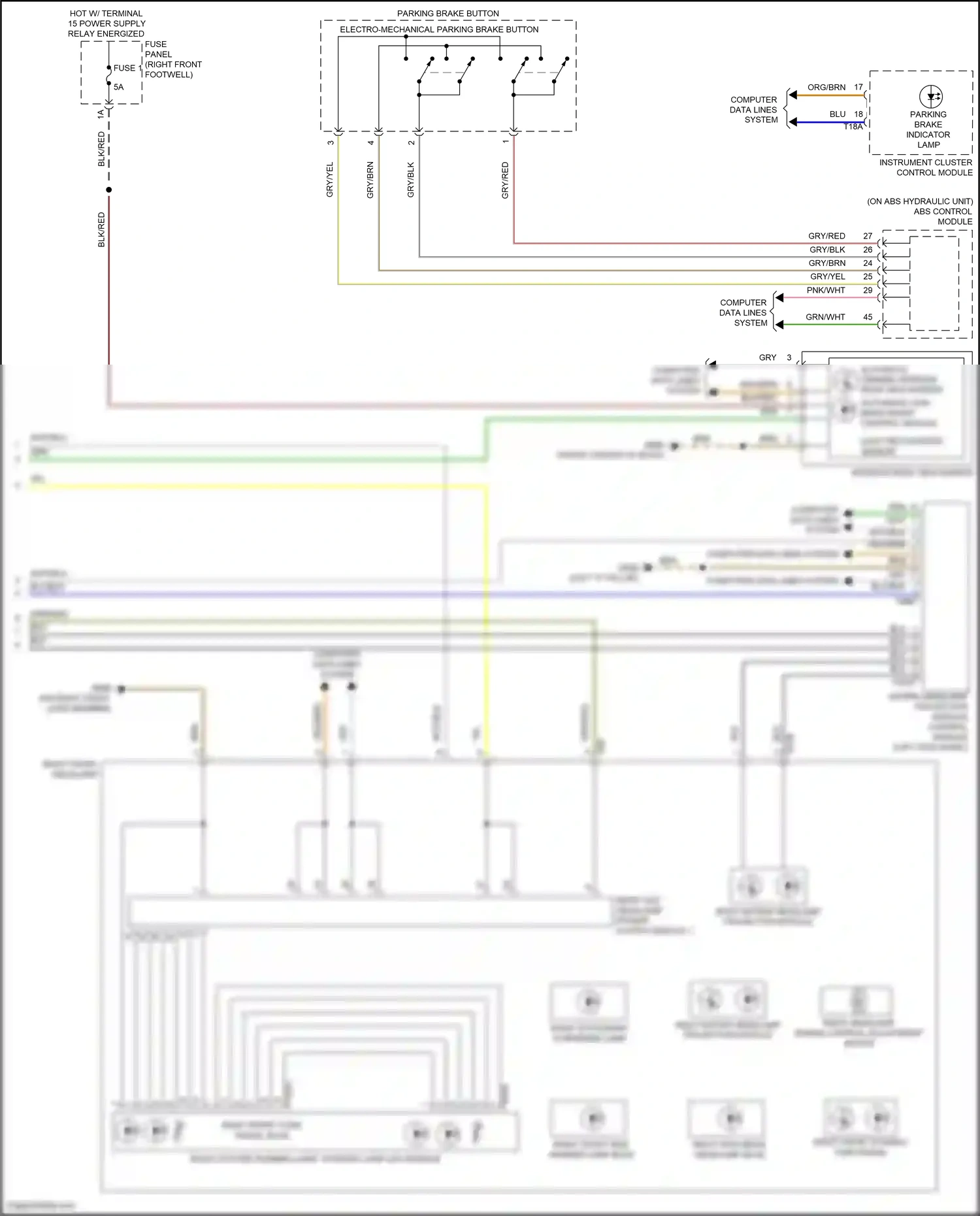 Audi e-tron I (2018-2024) abs control module wiring diagram  (5 of 8)