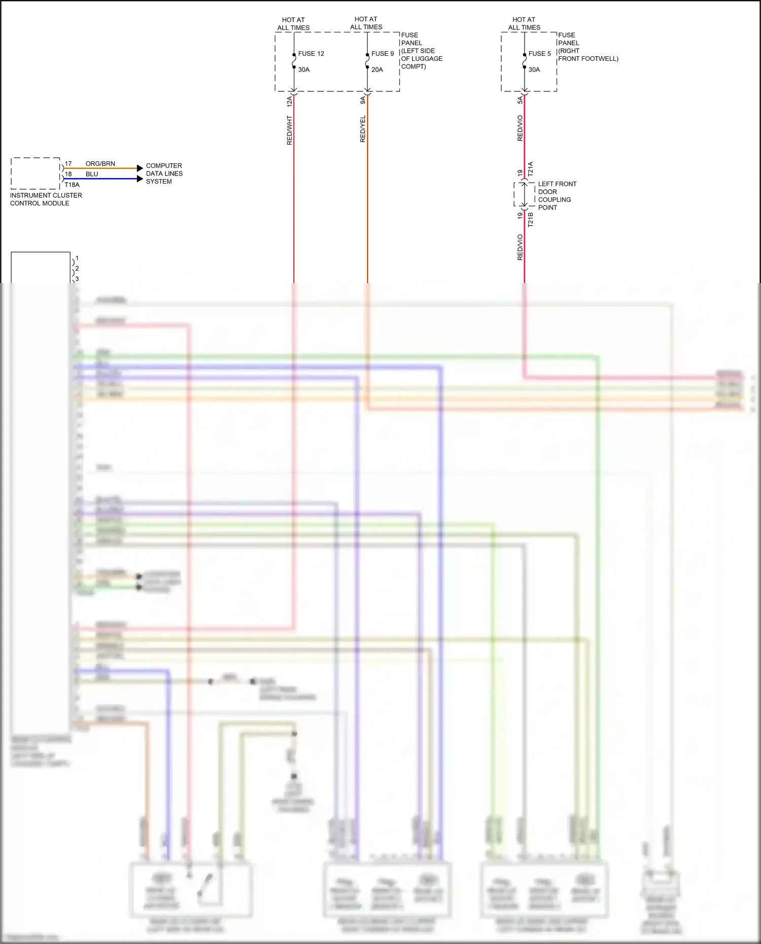 Audi e-tron I (2018-2024) computer data lines system wiring diagram  (29 of 113)