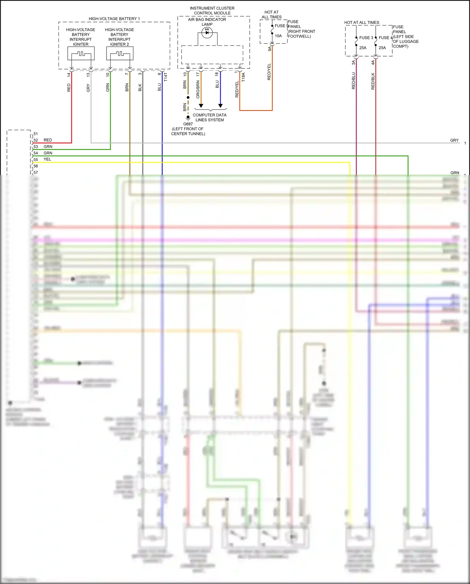 Audi e-tron I (2018-2024) computer data lines system wiring diagram  (57 of 113)