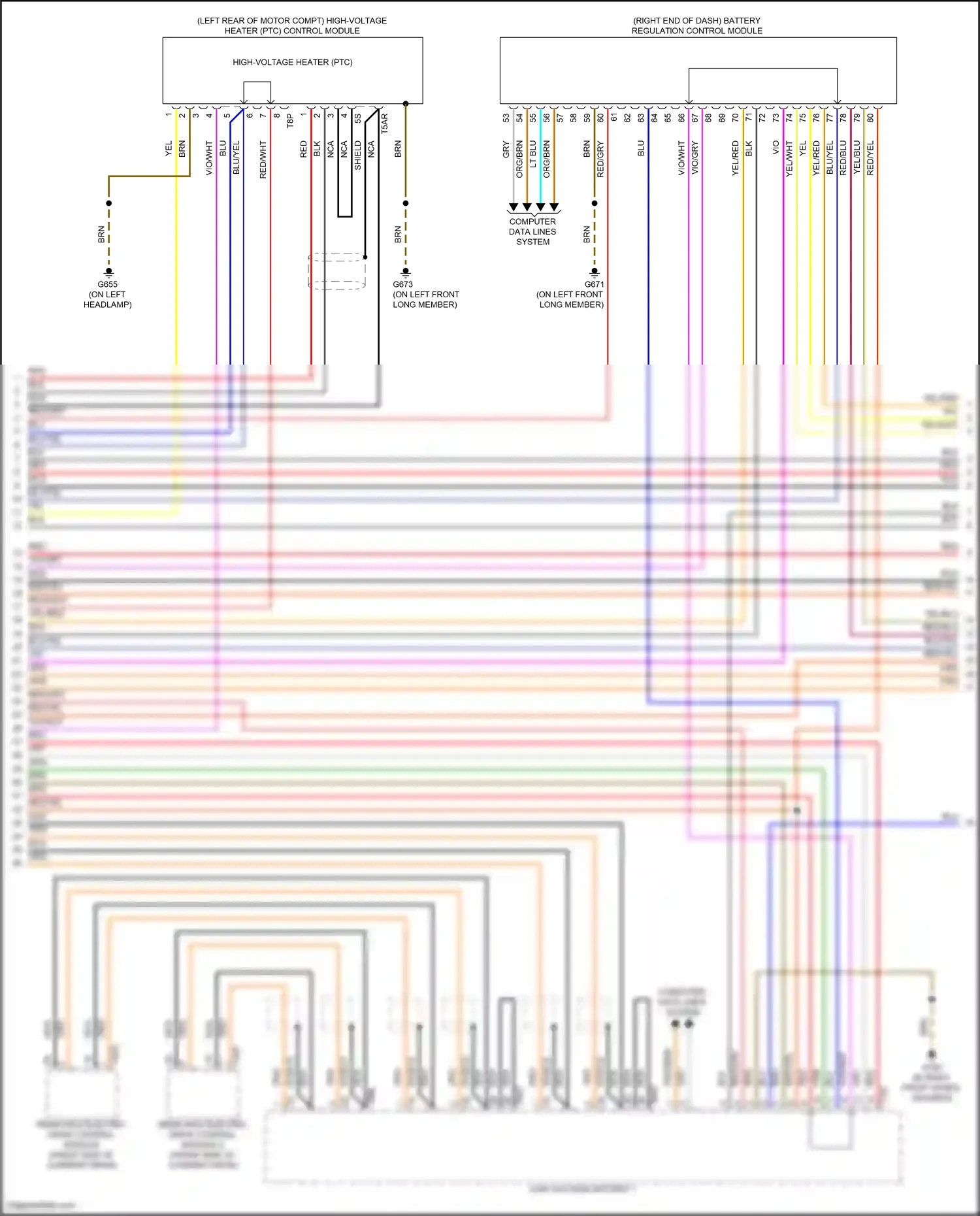 Audi e-tron I (2018-2024) computer data lines system wiring diagram  (113 of 113)