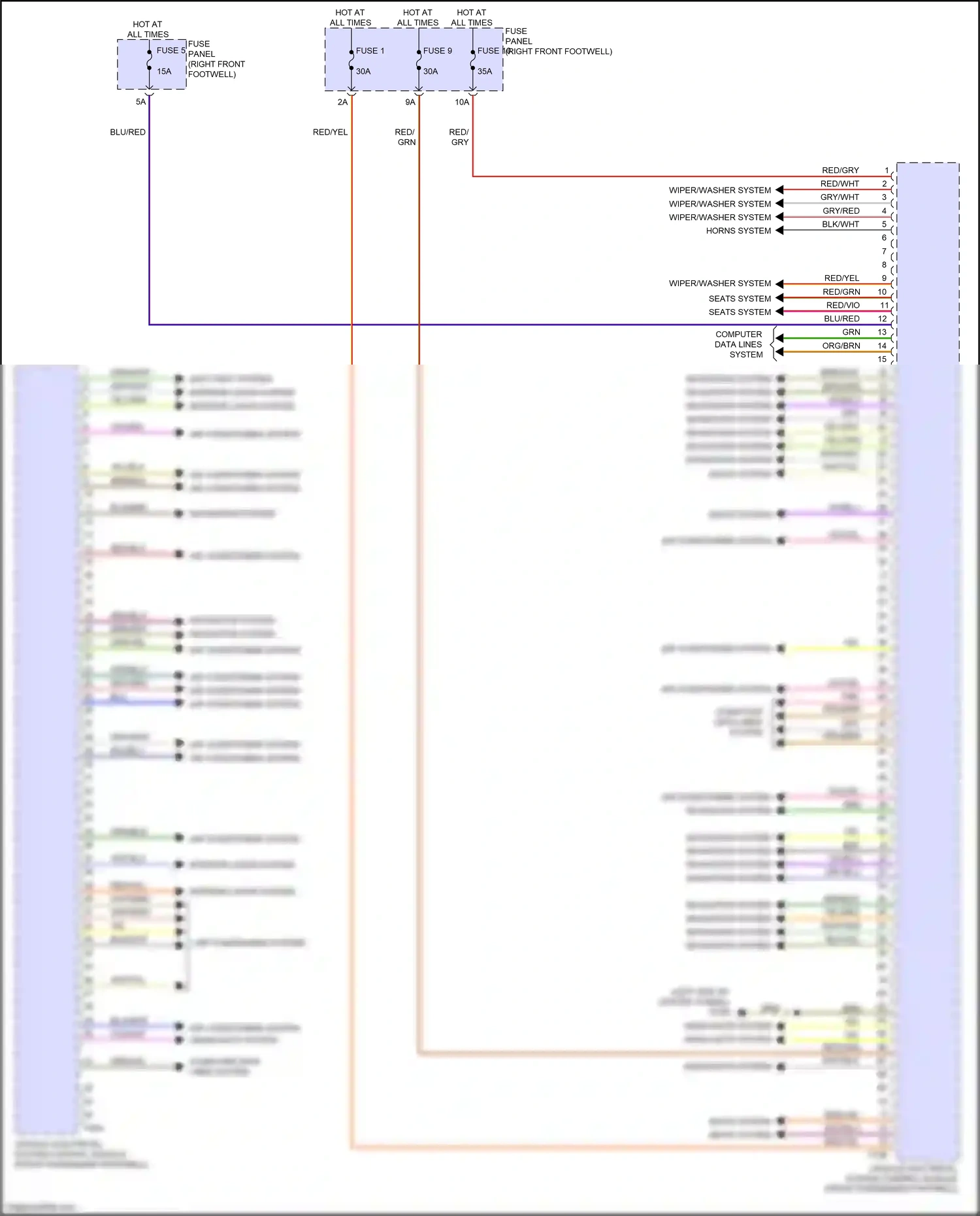 Audi e-tron I (2018-2024) computer data lines system wiring diagram  (89 of 113)