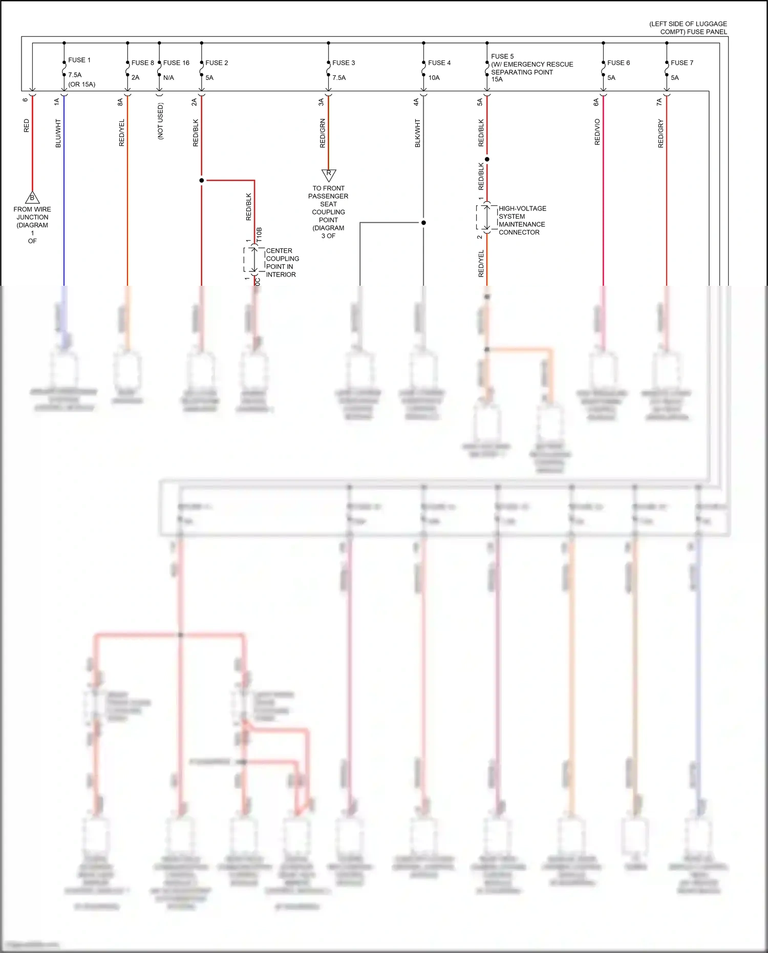 Audi e-tron I (2018-2024) driver assistance systems control module wiring diagram  (9 of 9)
