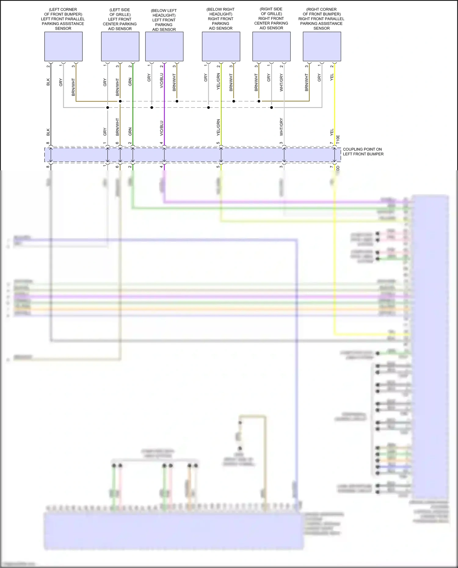 Audi e-tron I (2018-2024) driver assistance systems control module wiring diagram  (6 of 9)