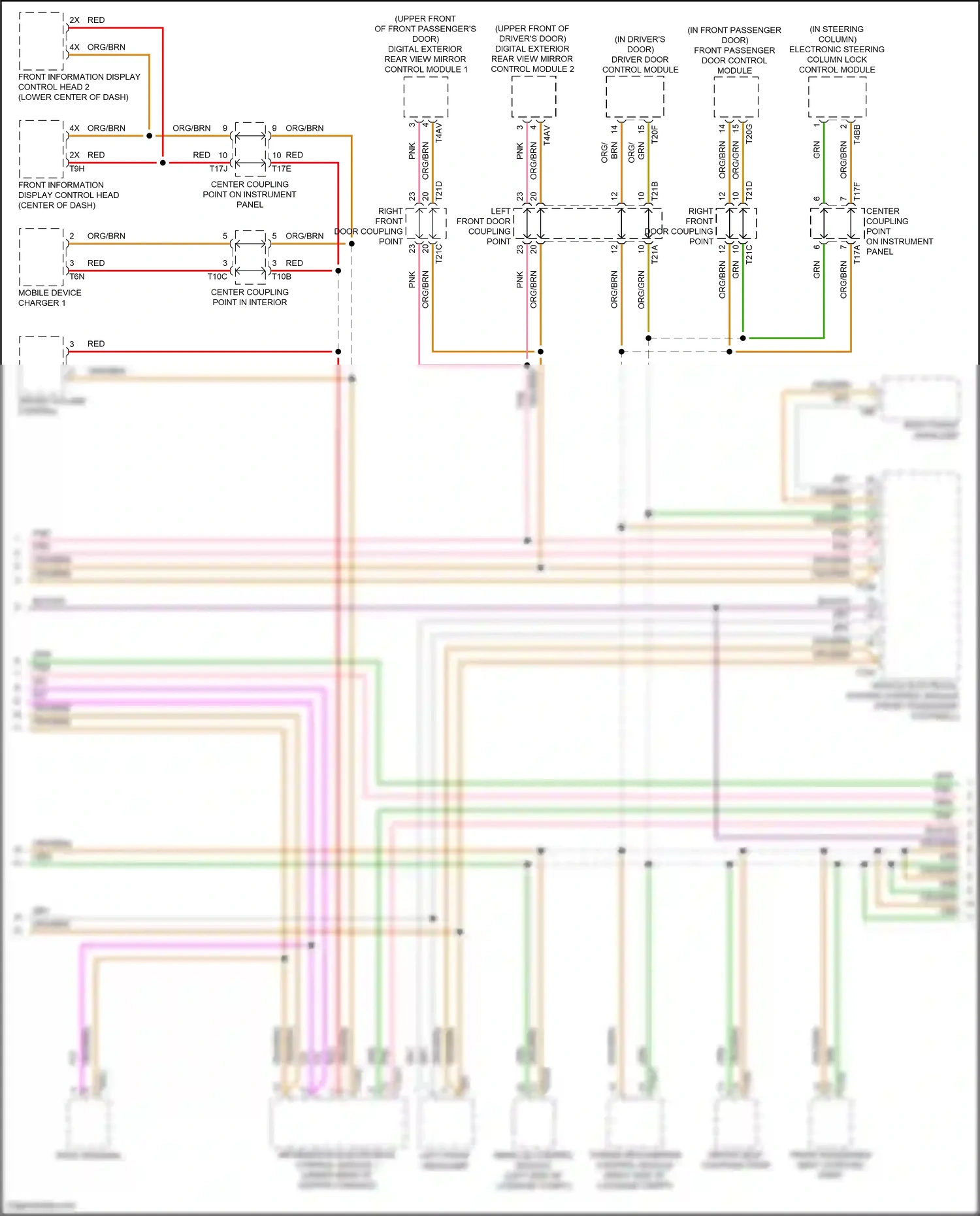 Audi e-tron I (2018-2024) driver door control module wiring diagram  (2 of 19)
