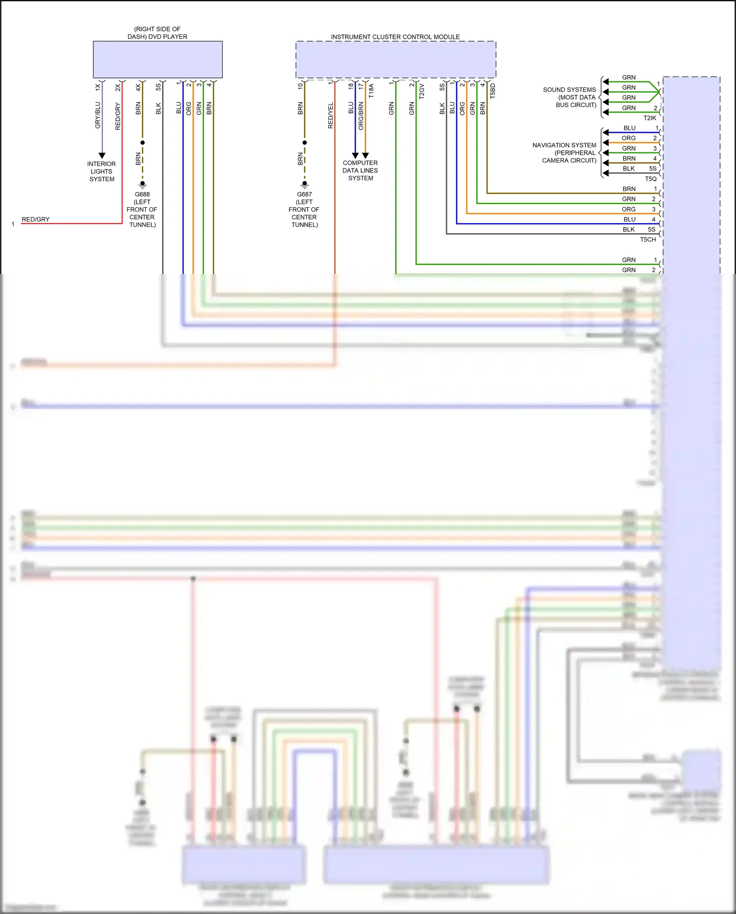Audi e-tron I (2018-2024) information electronics control module 1 wiring diagram  (10 of 17)