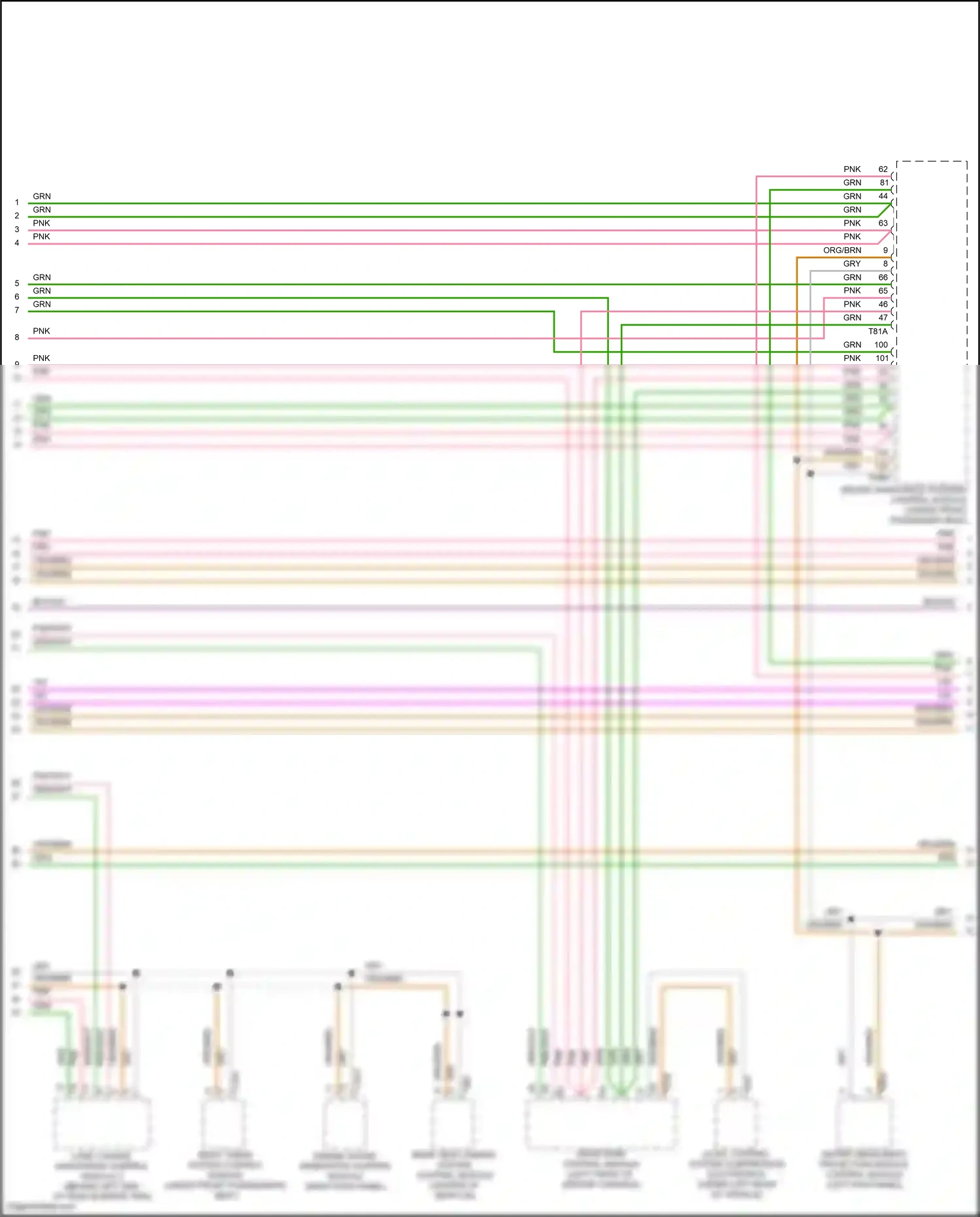 Audi e-tron I (2018-2024) level control system compressor electronics wiring diagram  (1 of 3)
