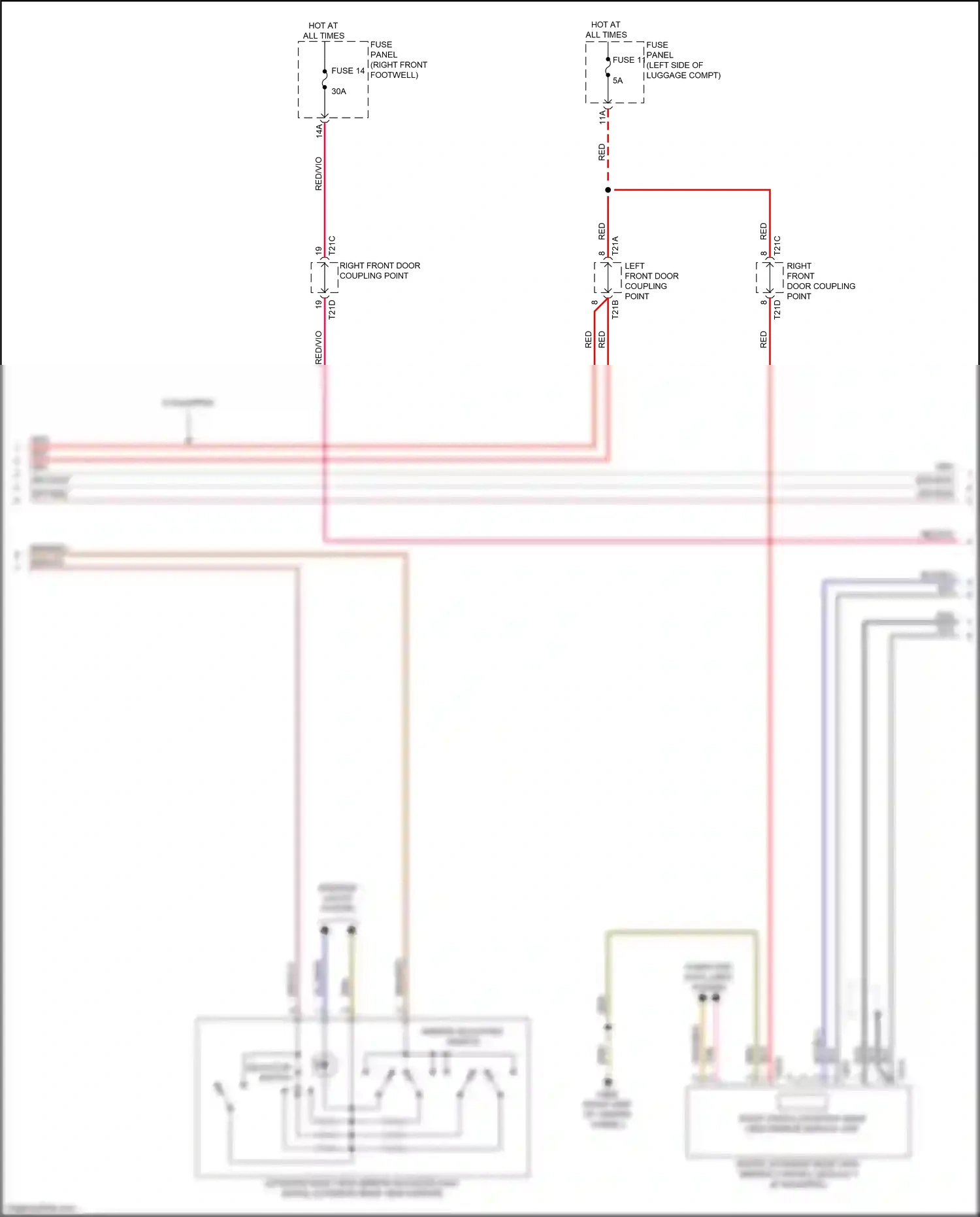 Audi e-tron I (2018-2024) selector switch wiring diagram  (1 of 1)