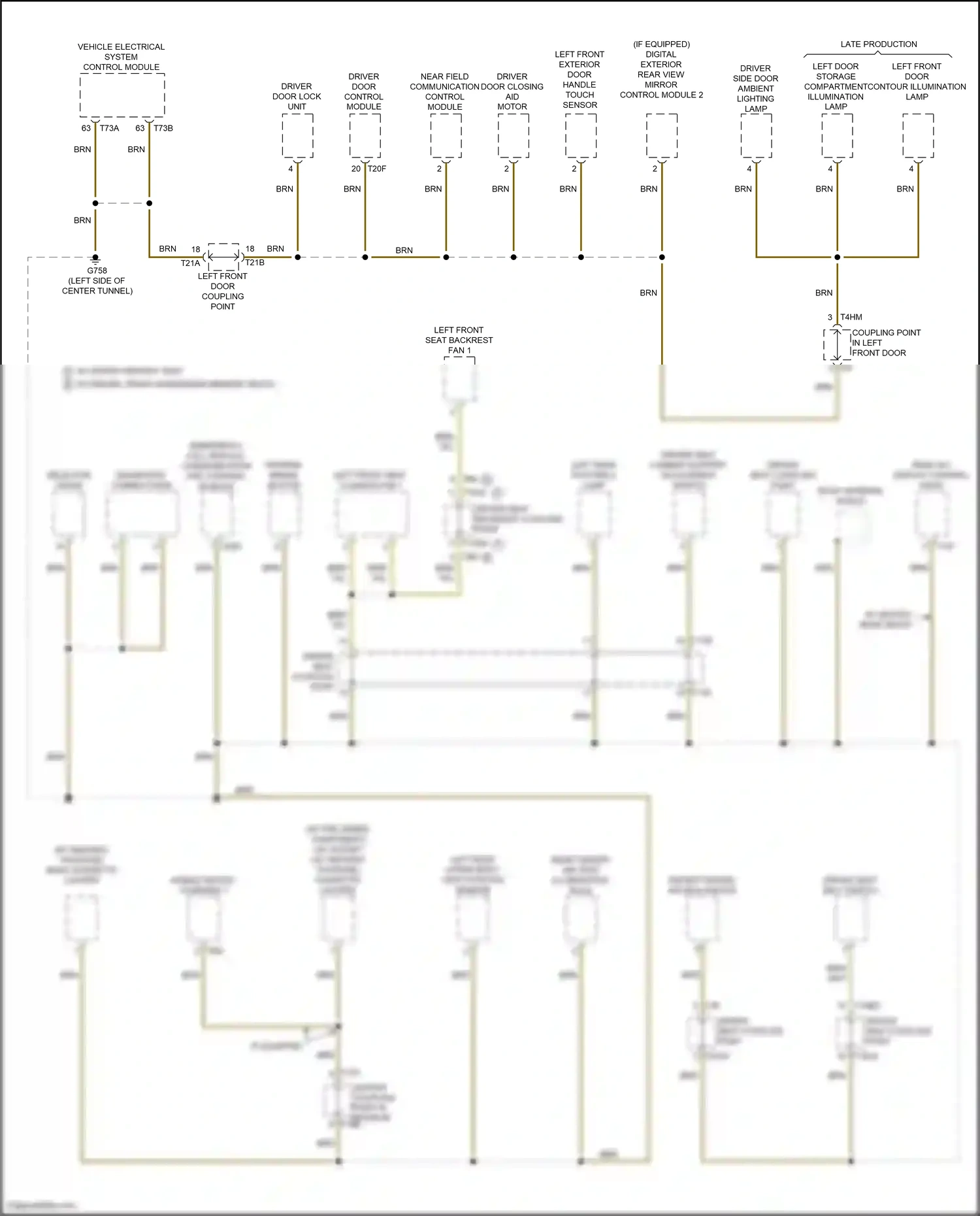 Audi e-tron I (2018-2024) vehicle electrical system control module wiring diagram  (25 of 34)
