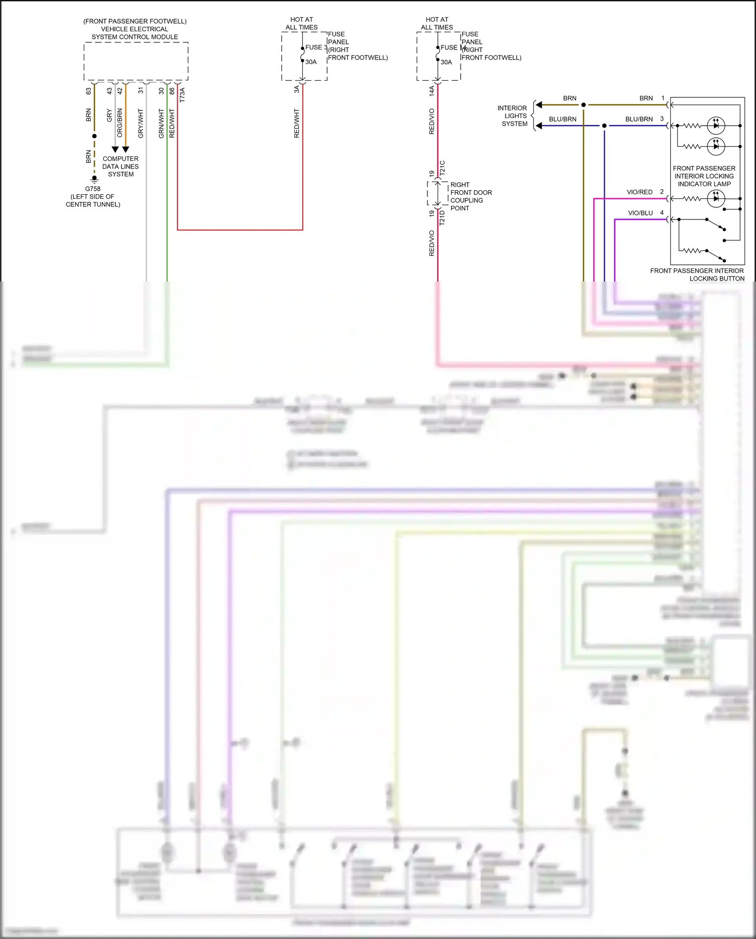 Audi e-tron I (2018-2024) vehicle electrical system control module wiring diagram  (9 of 34)