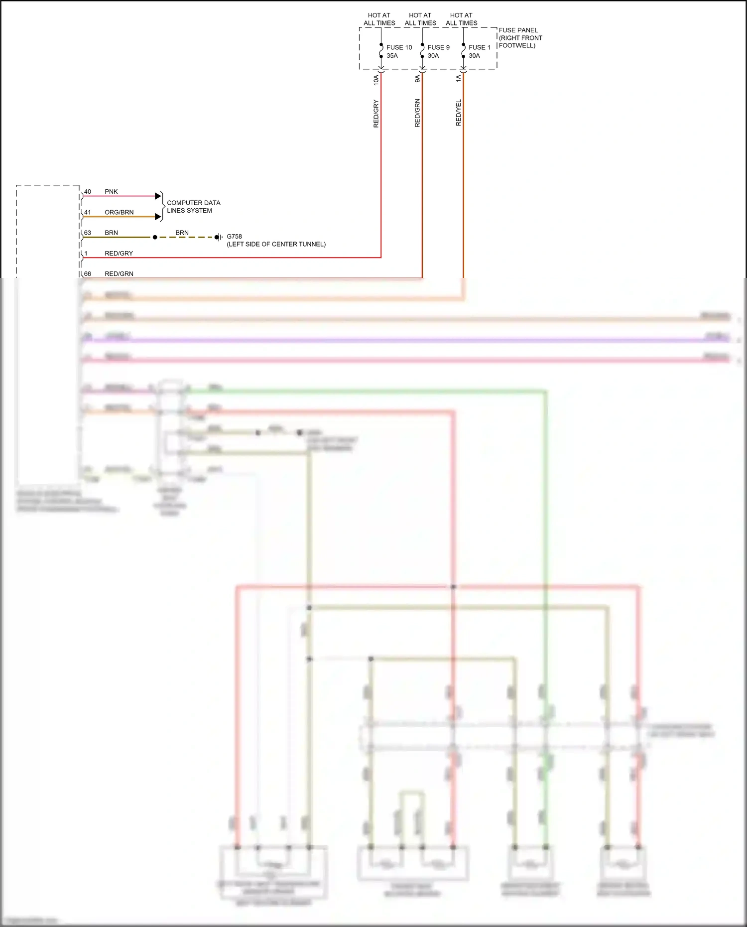Audi e-tron I (2018-2024) vehicle electrical system control module wiring diagram  (32 of 34)