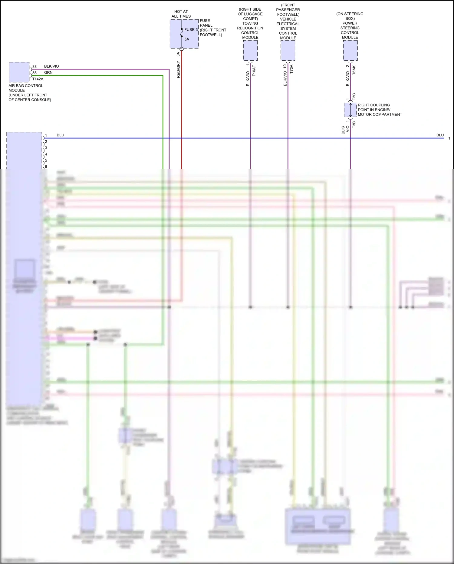 Audi e-tron I (2018-2024) vehicle electrical system control module wiring diagram  (23 of 34)