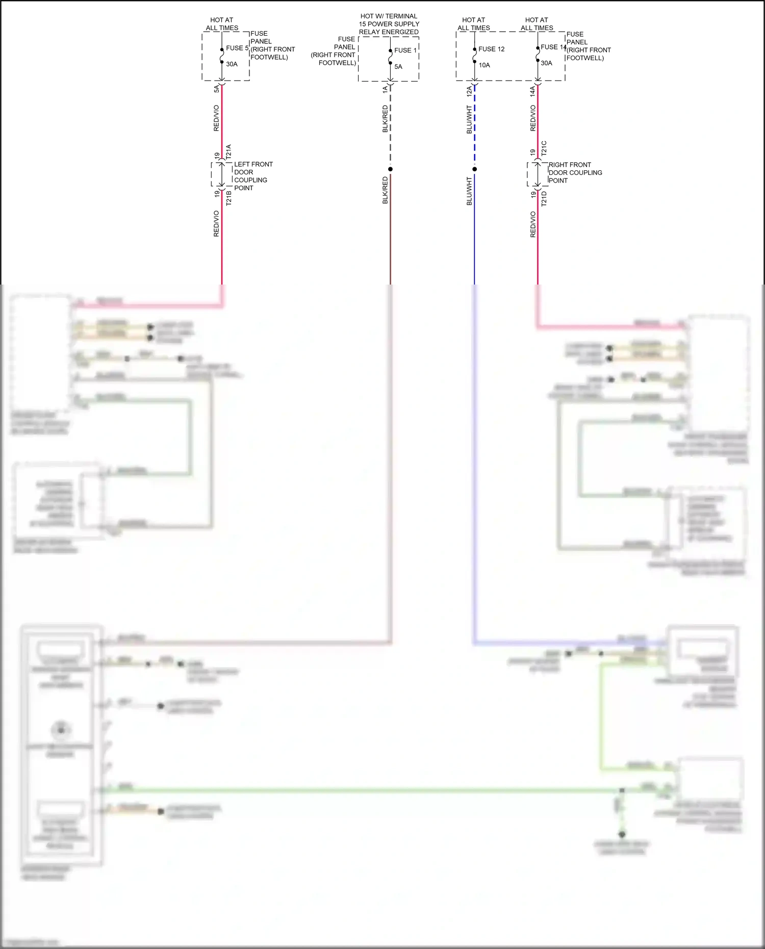 Audi e-tron I (2018-2024) vehicle electrical system control module wiring diagram  (20 of 34)
