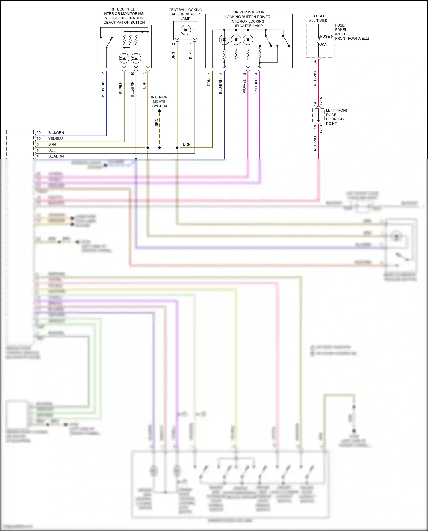 Audi e-tron I (2018-2024) w/ safe function wiring diagram  (1 of 8)
