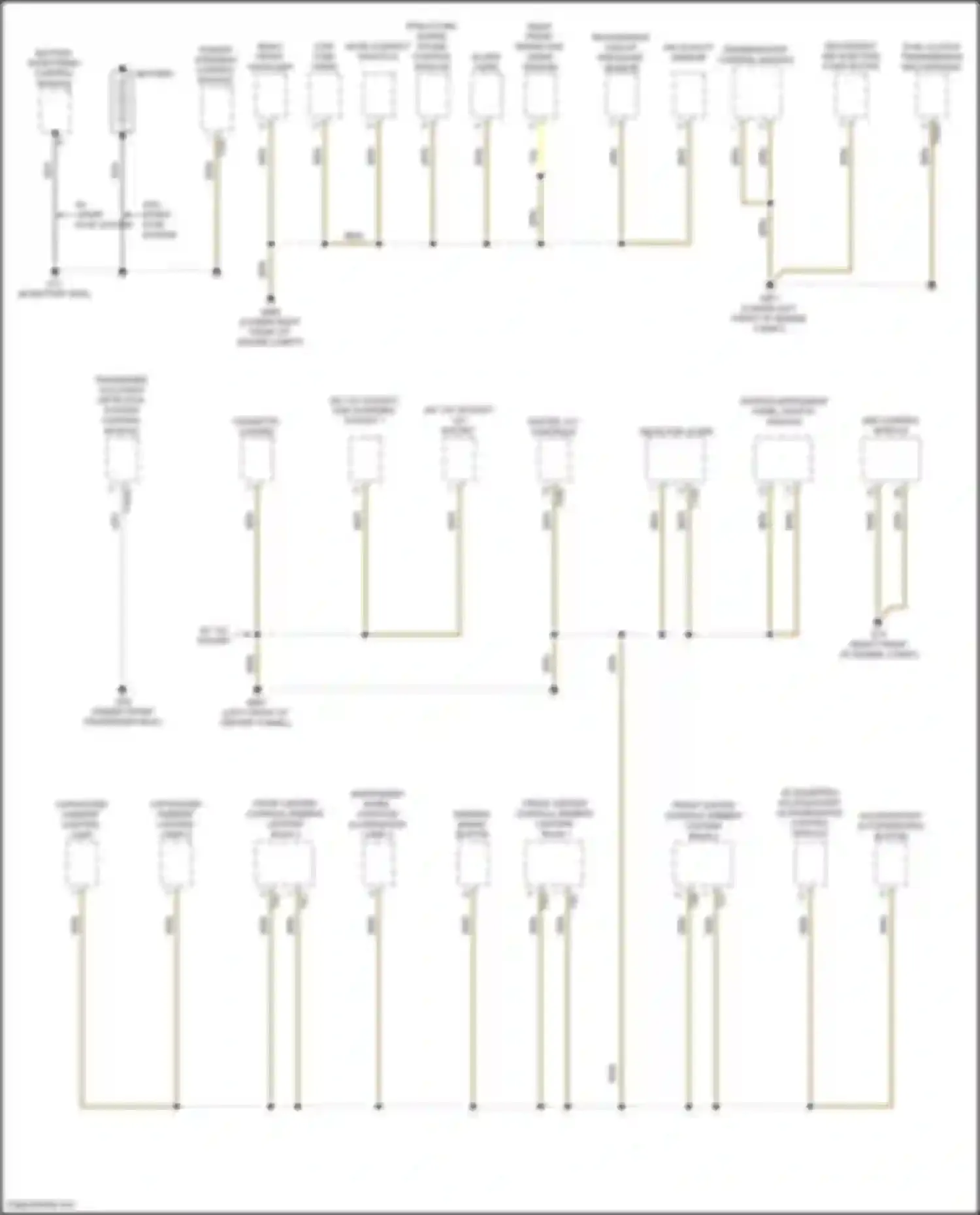 Q3 Audi II (2018-2024): Ground distribution circuit (1 of 7)