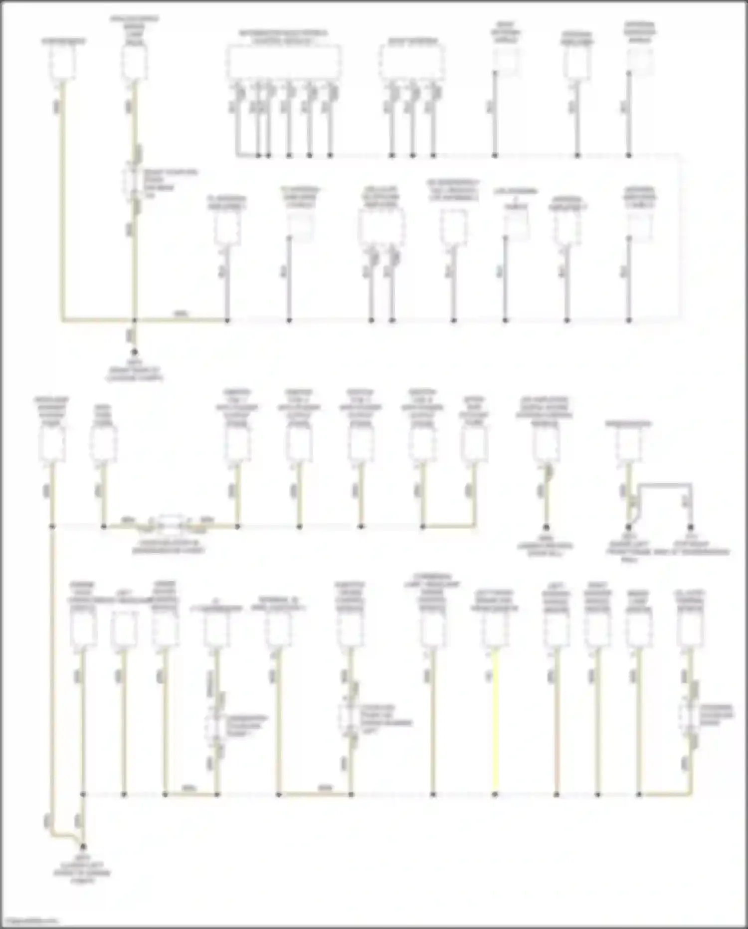 Q3 Audi II (2018-2024): Ground distribution circuit (2 of 7)