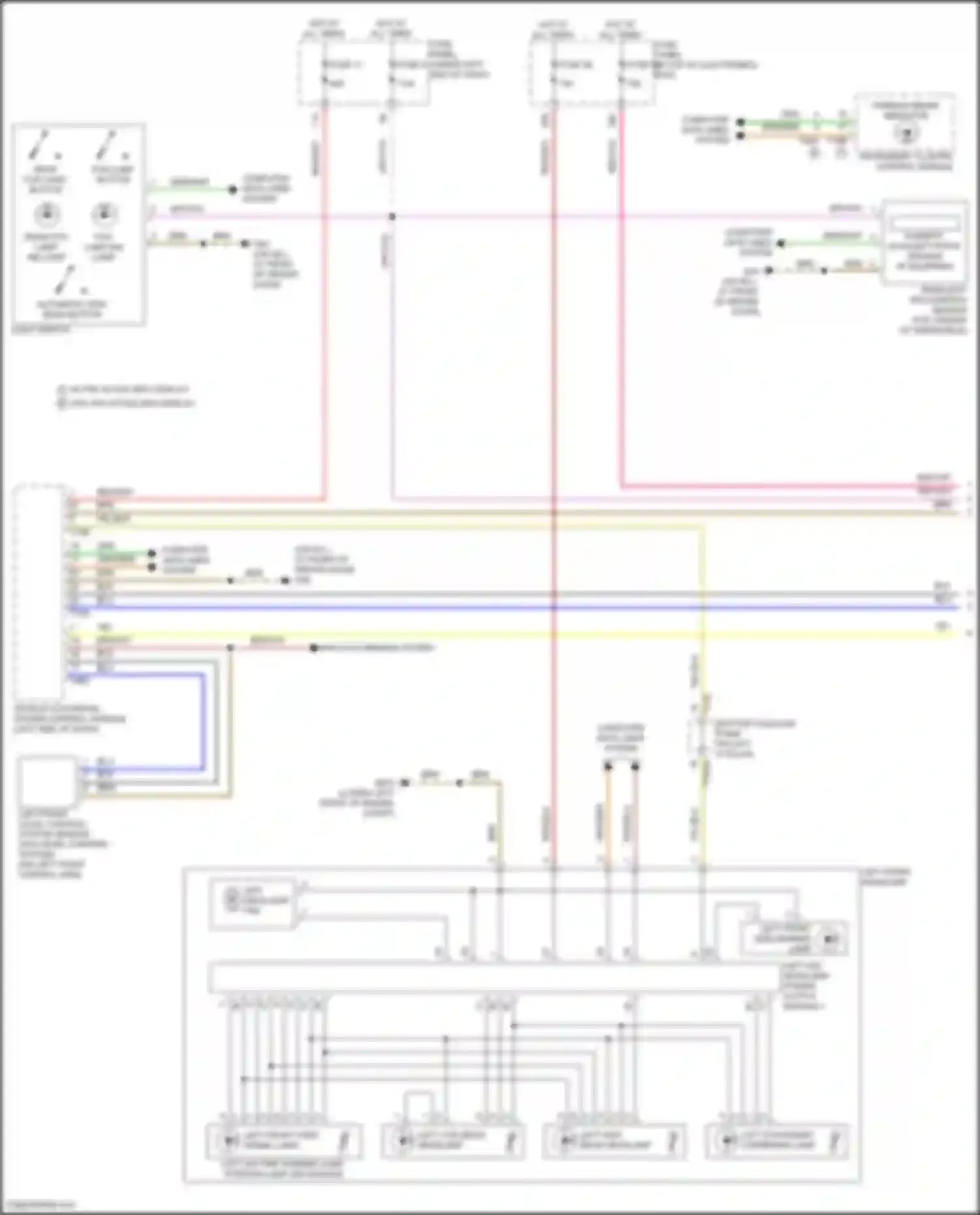 Q3 Audi II (2018-2024): Headlights circuit, w/ matrix beam (1 of 2)