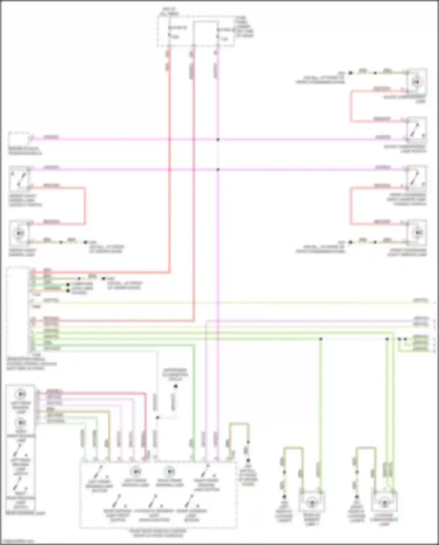 Q3 Audi II (2018-2024): Courtesy lamps circuit (1 of 4)