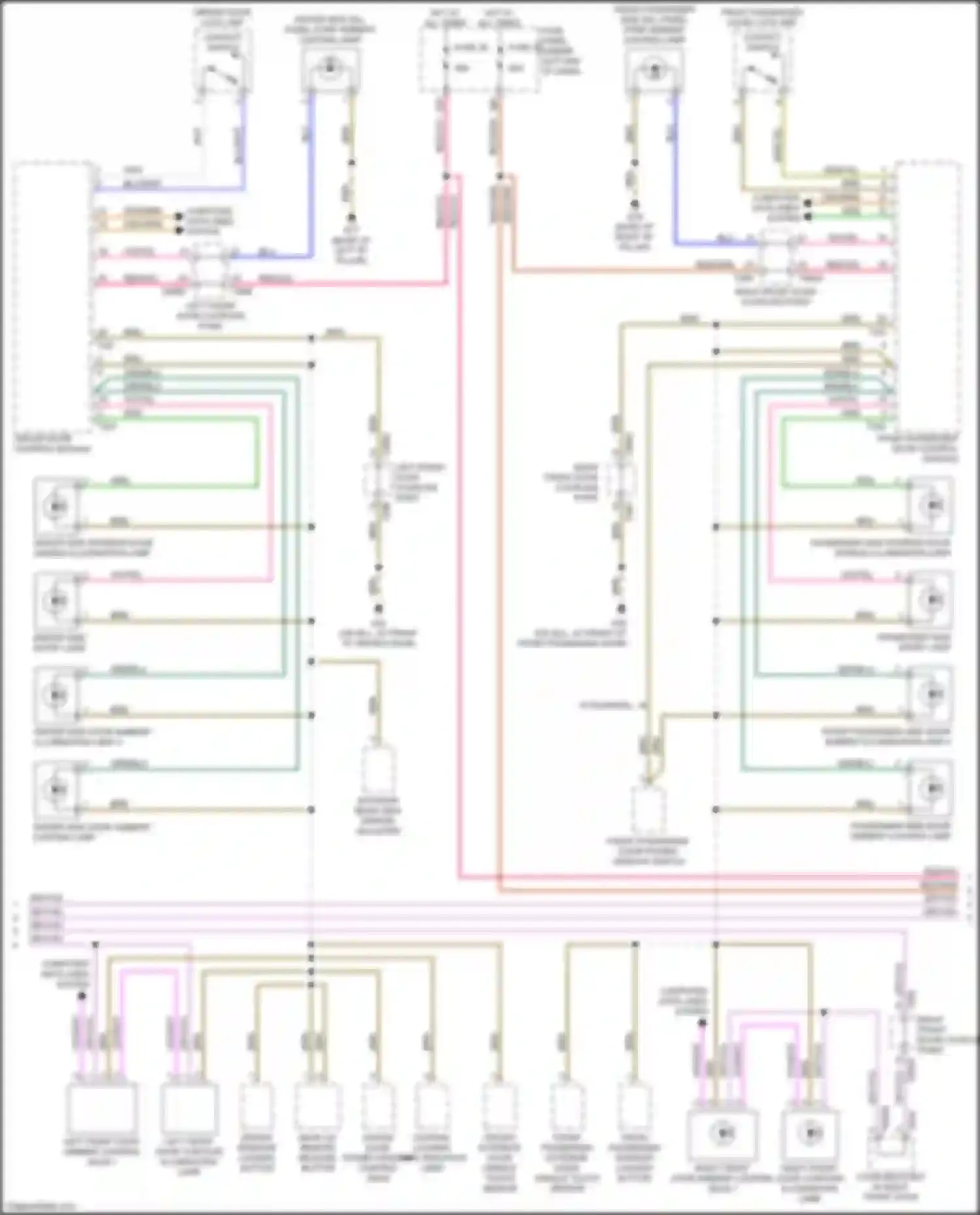Q3 Audi II (2018-2024): Courtesy lamps circuit (3 of 4)