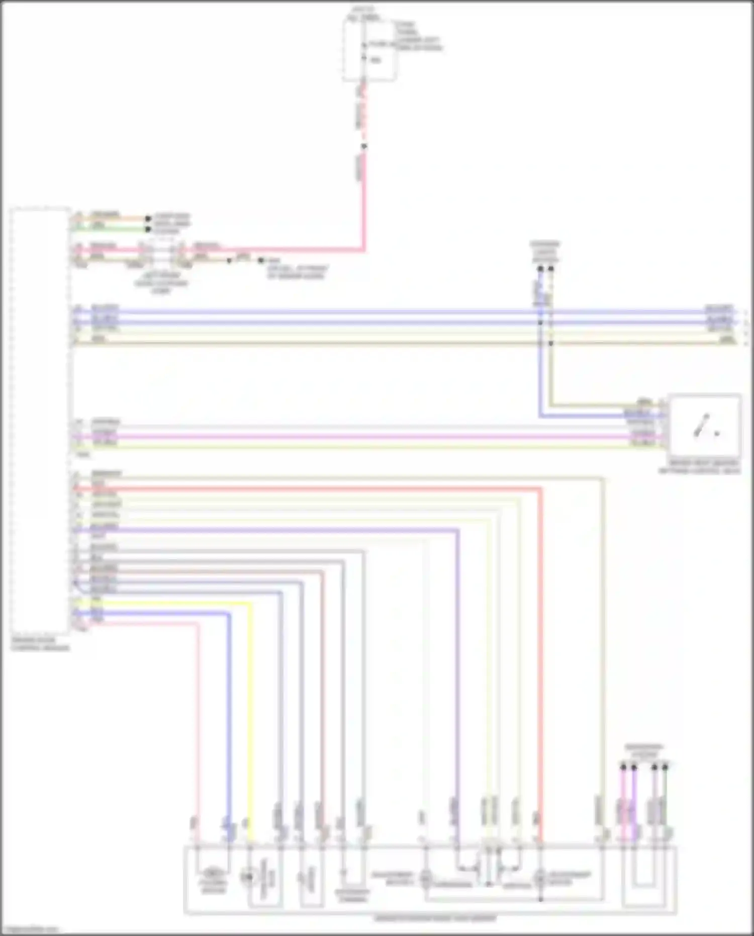 Q3 Audi II (2018-2024): Memory mirrors circuit (1 of 2)