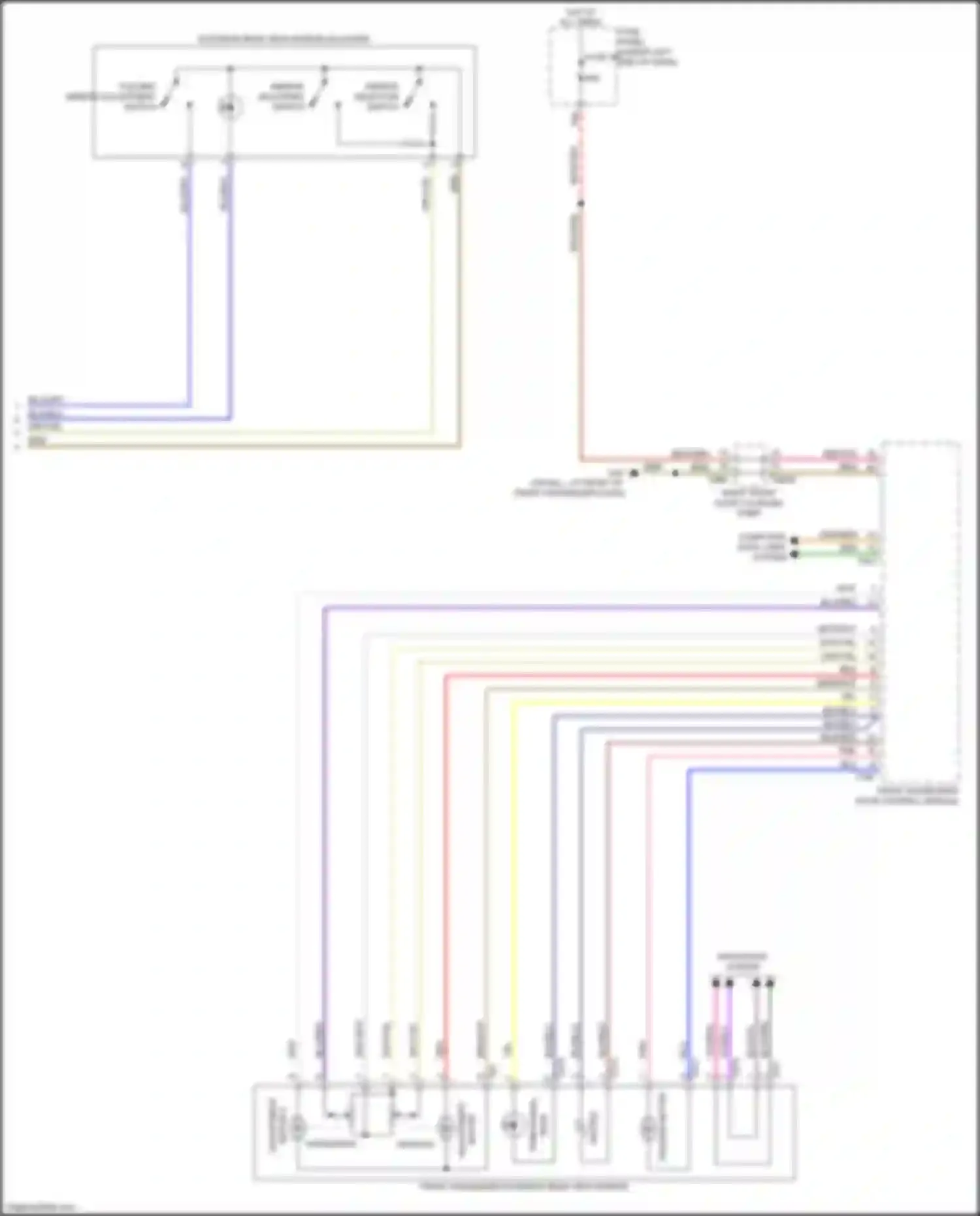 Q3 Audi II (2018-2024): Memory mirrors circuit (2 of 2)