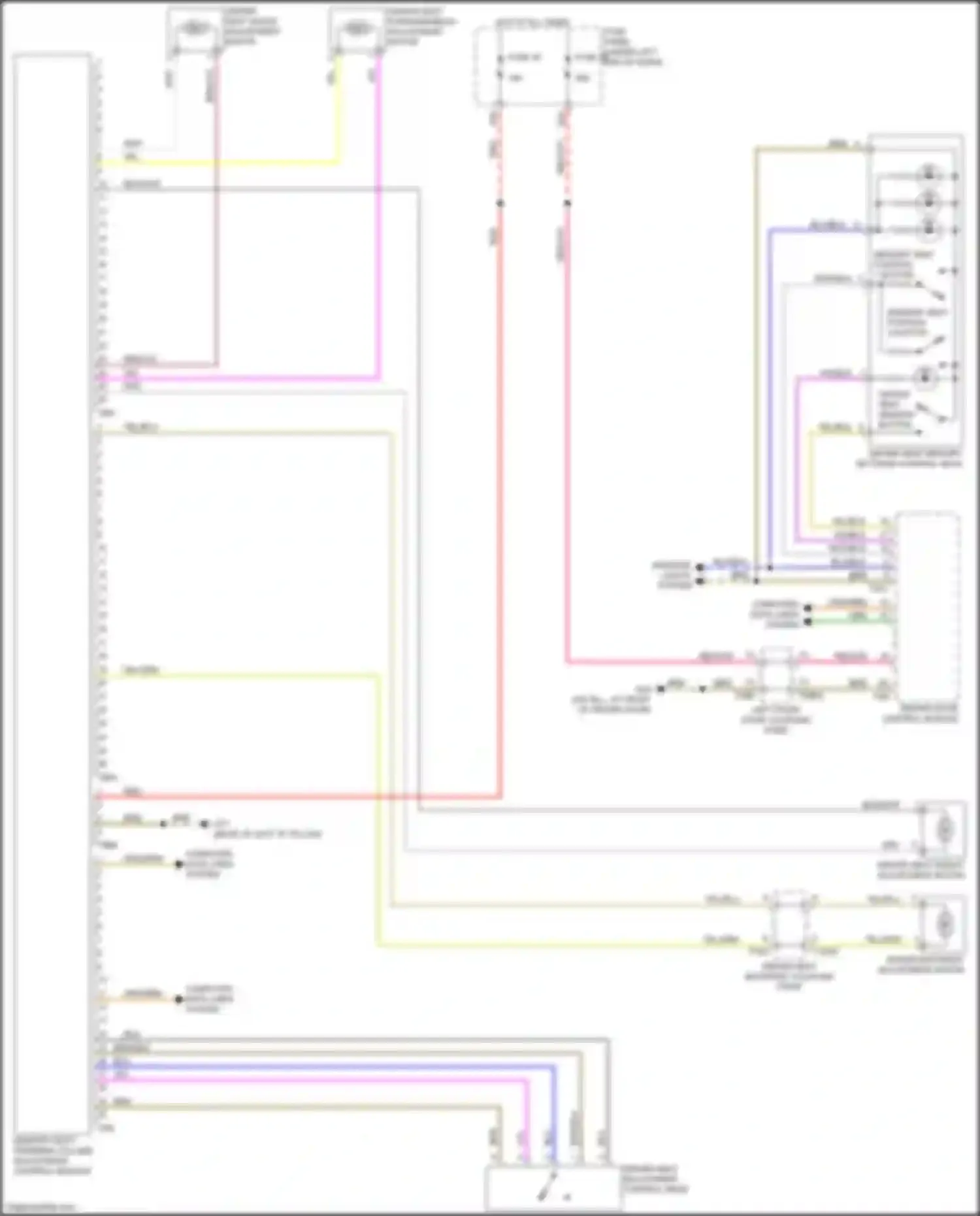 Q3 Audi II (2018-2024): Memory seat circuit