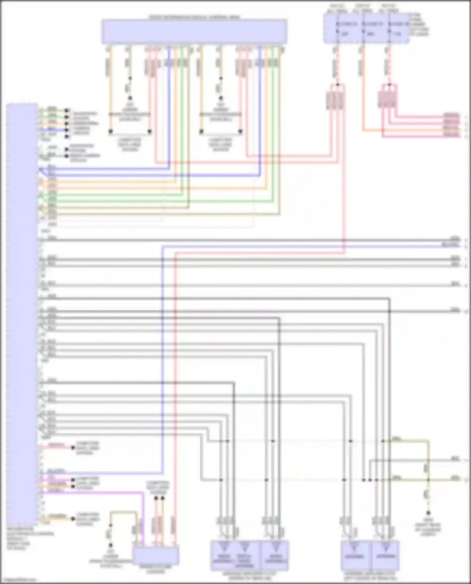 Q3 Audi II (2018-2024): Navigation circuit, w/o amplifier (1 of 3)