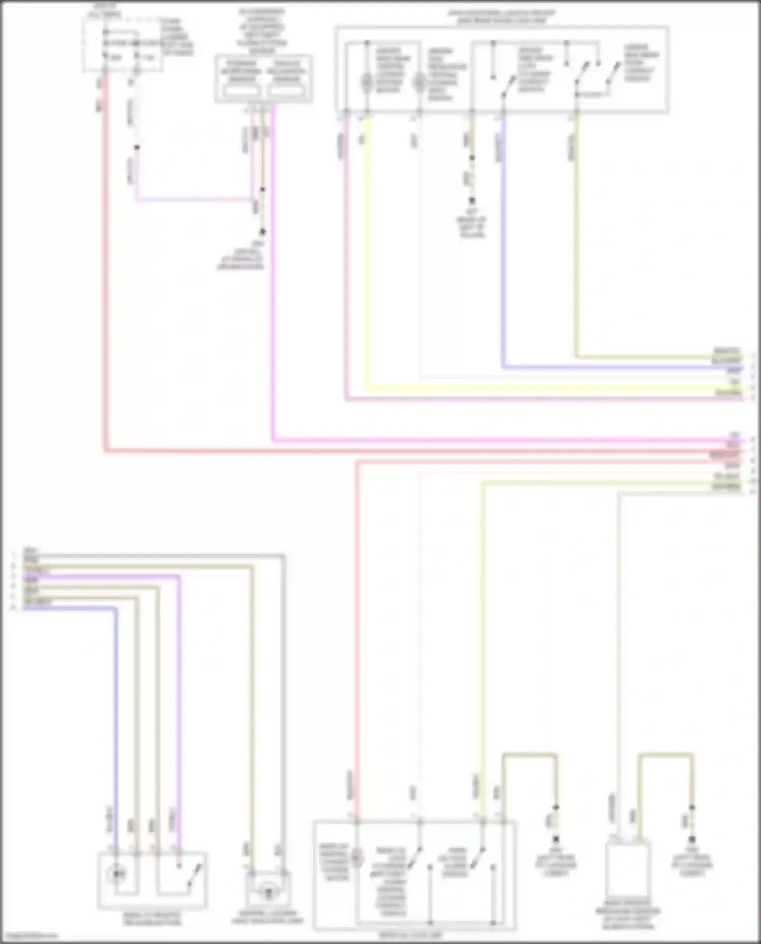 Q3 Audi II (2018-2024): Power door locks circuit (3 of 4)