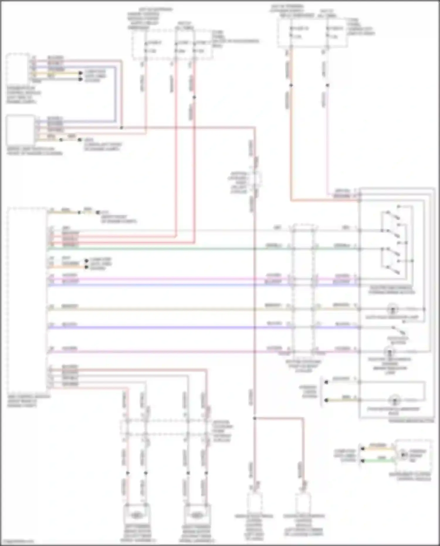 Q3 Audi II (2018-2024): Park brake release circuit