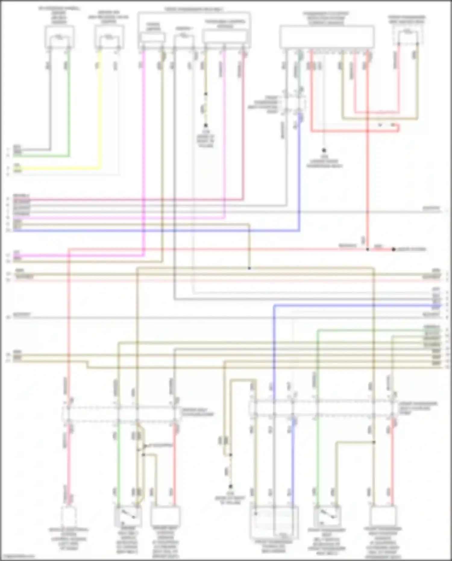 Q3 Audi II (2018-2024): Supplemental restraints circuit (2 of 3)