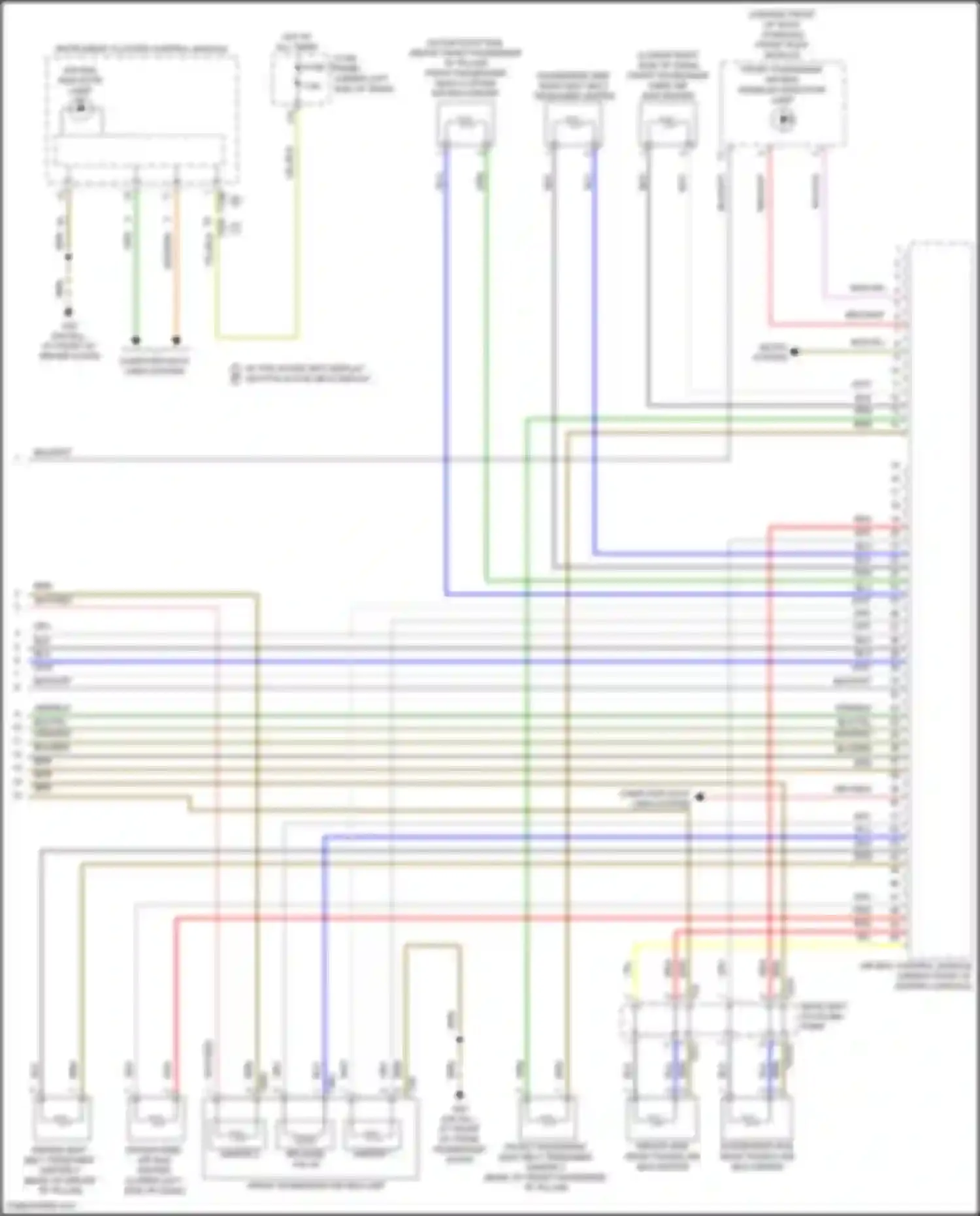 Q3 Audi II (2018-2024): Supplemental restraints circuit (3 of 3)