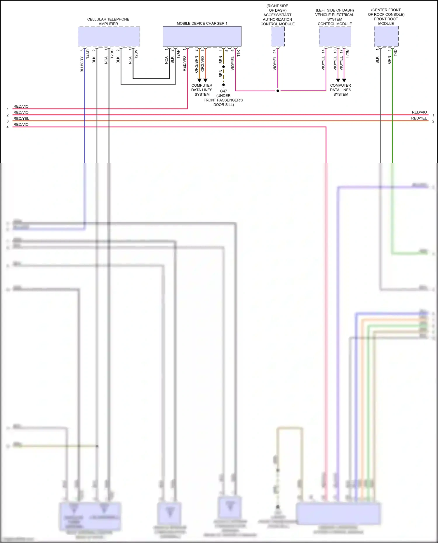 Audi Q3 II (2018-2024) android operating system control module wiring diagram  (3 of 6)