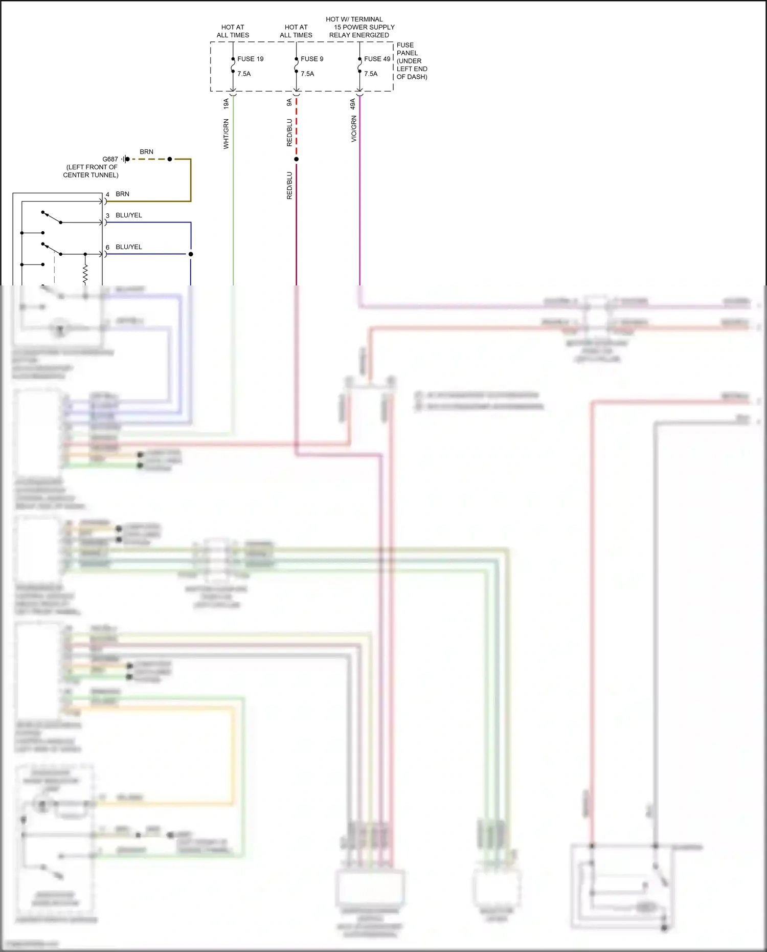 Audi Q3 II (2018-2024) computer data lines system wiring diagram  (59 of 94)