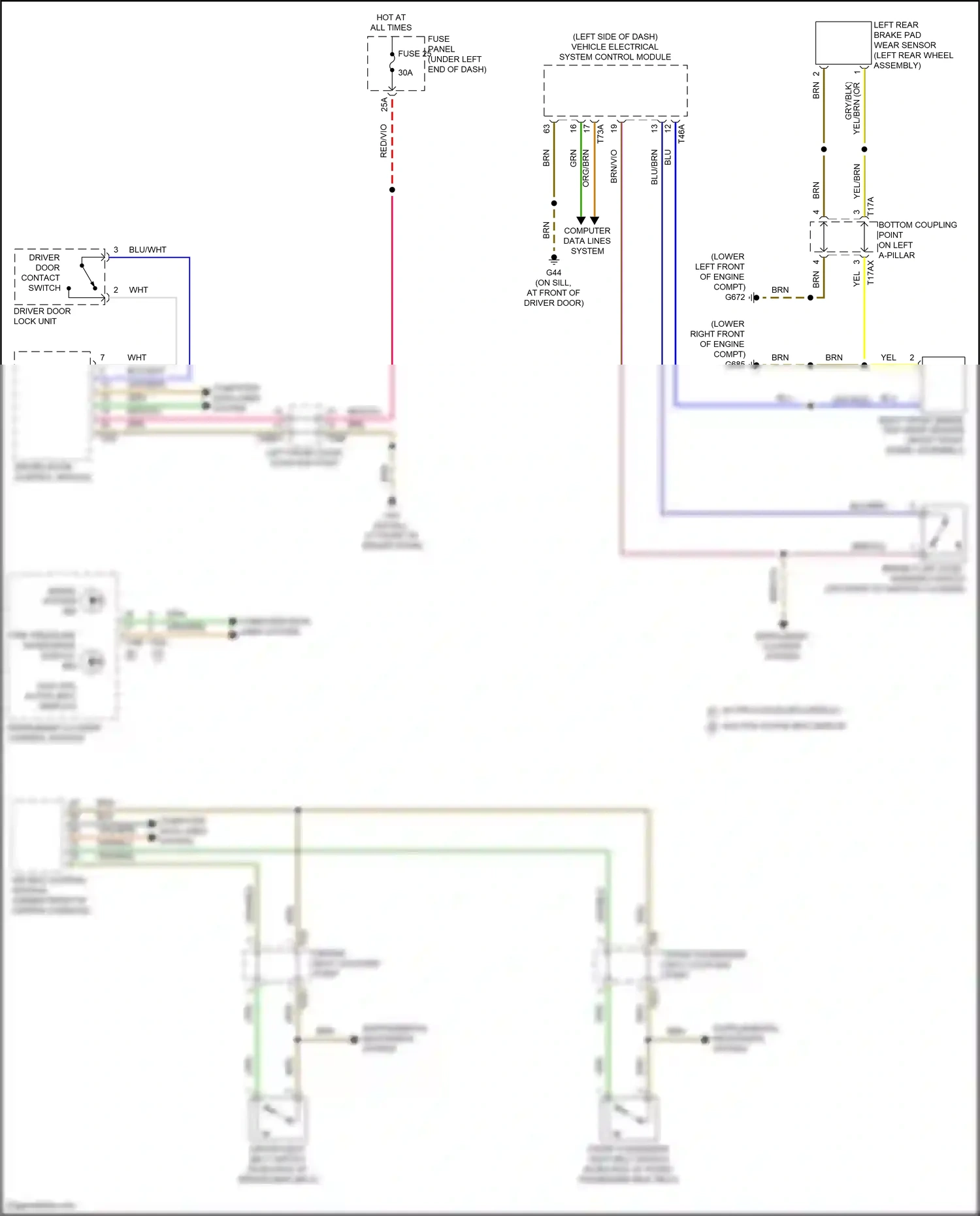 Audi Q3 II (2018-2024) computer data lines system wiring diagram  (35 of 94)