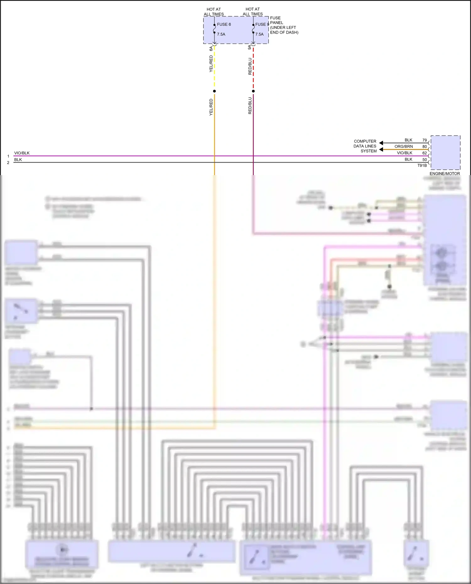 Audi Q3 II (2018-2024) left multi-function buttons on steering wheel wiring diagram  (1 of 2)