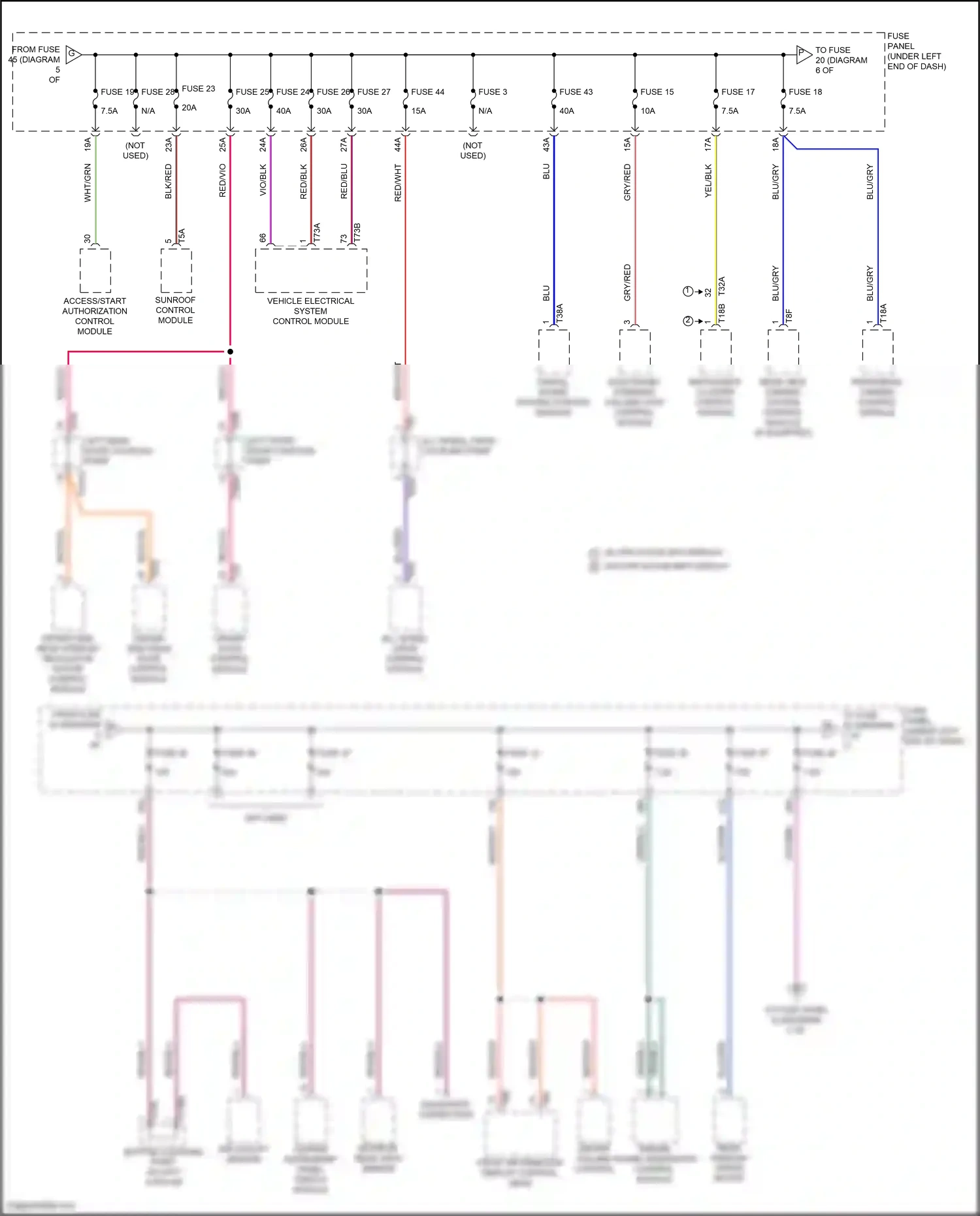 Audi Q3 II (2018-2024) rear view camera system control module wiring diagram  (3 of 4)