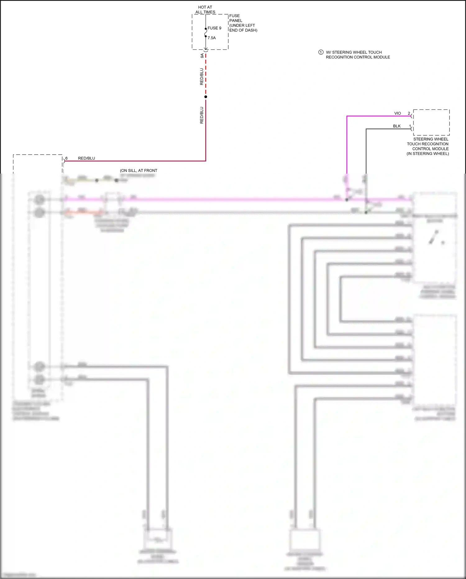 Audi Q3 II (2018-2024) steering column electronics control module wiring diagram  (5 of 12)
