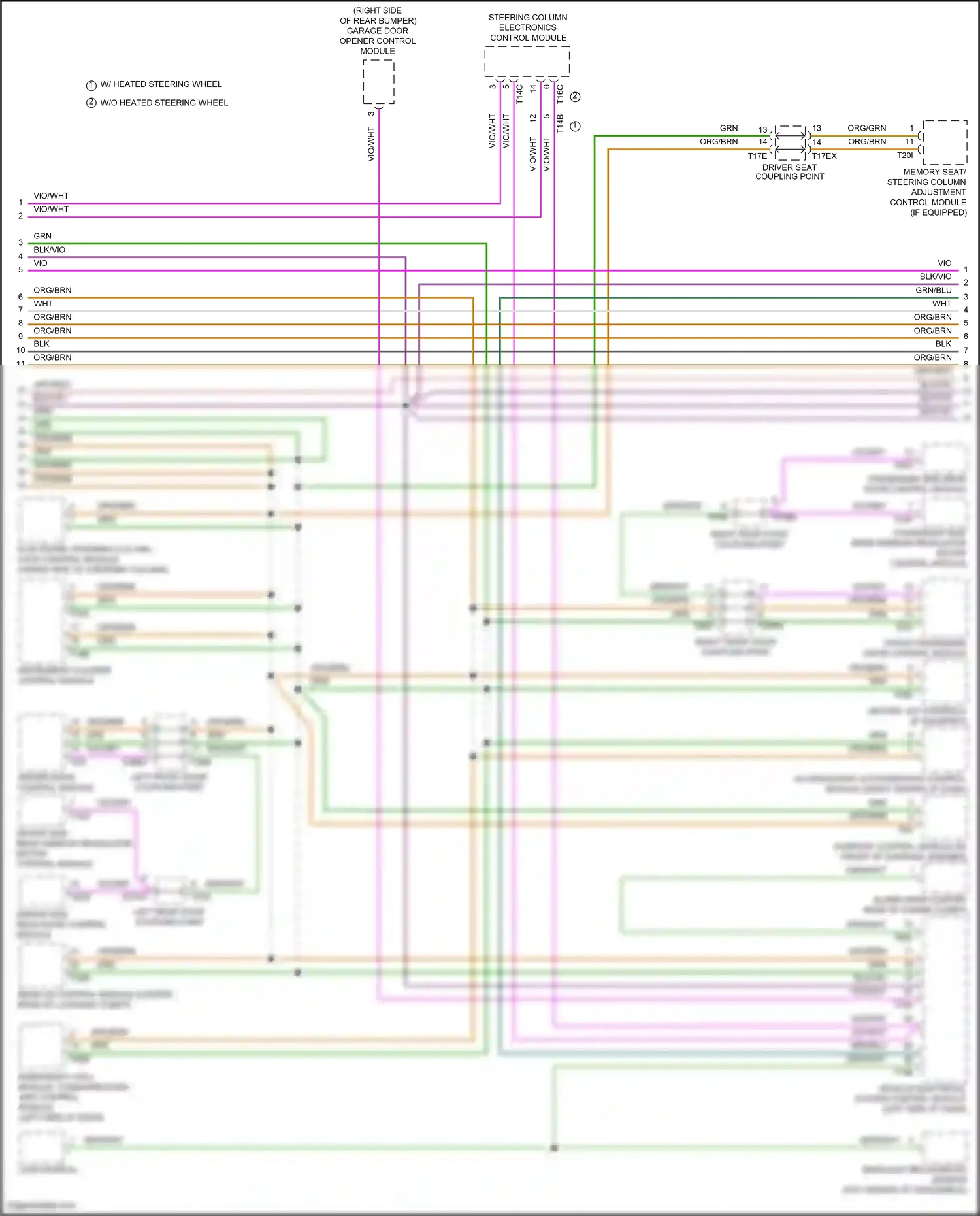 Audi Q3 II (2018-2024) steering column electronics control module wiring diagram  (11 of 12)