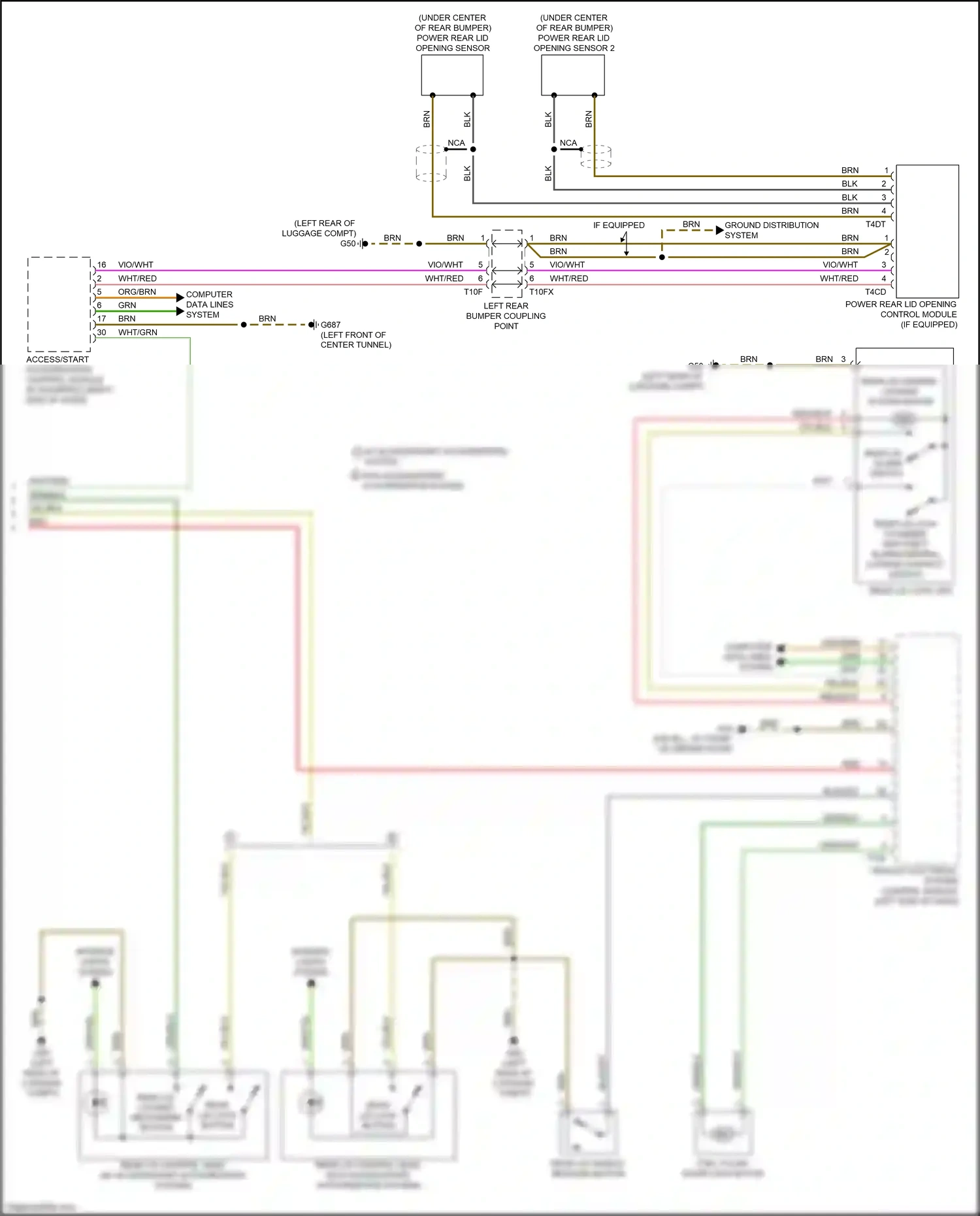 Audi Q3 II (2018-2024) (w/ access/start authorization system) wiring diagram  (5 of 5)