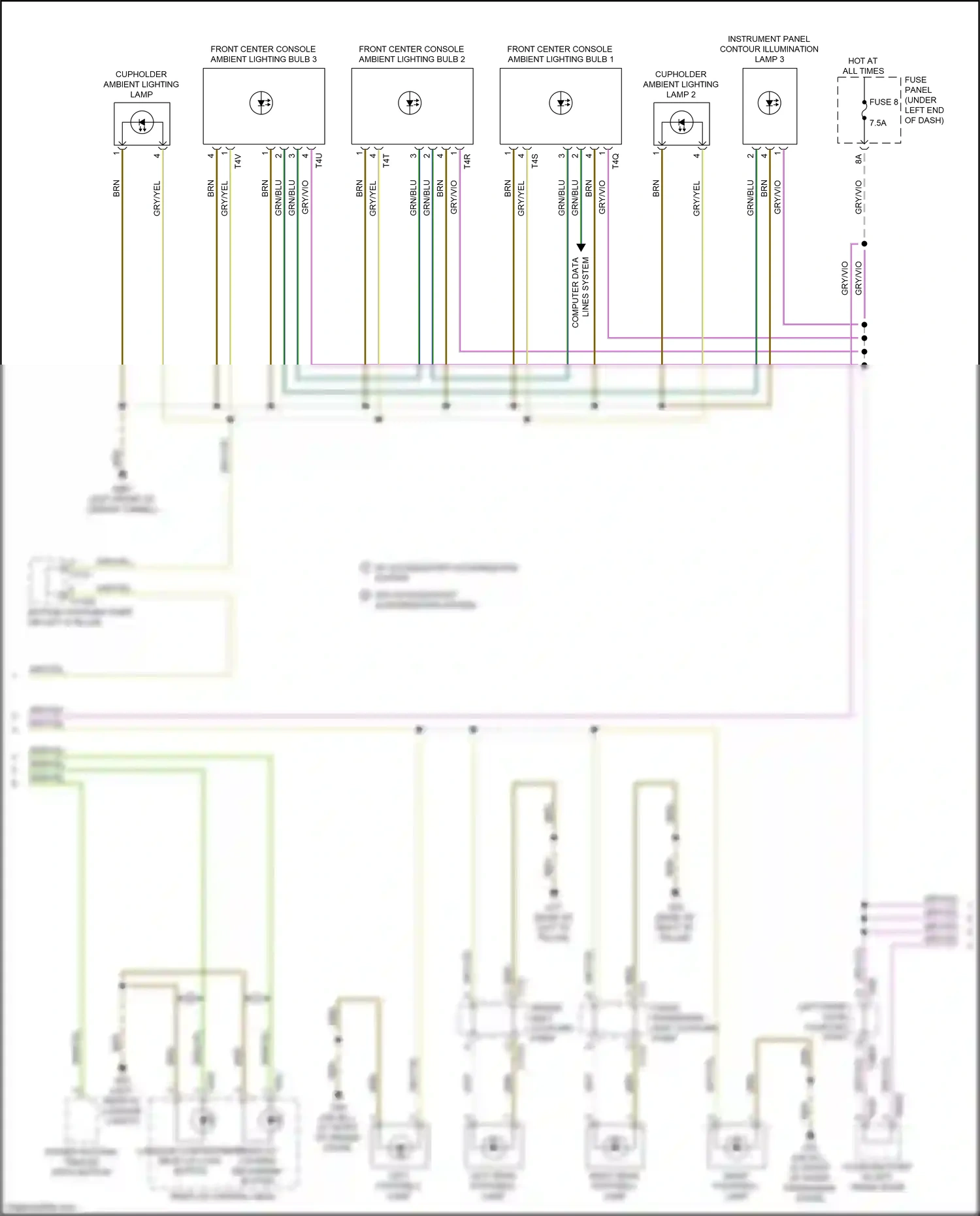 Audi Q3 II (2018-2024) (w/ access/start authorization system) wiring diagram  (1 of 5)