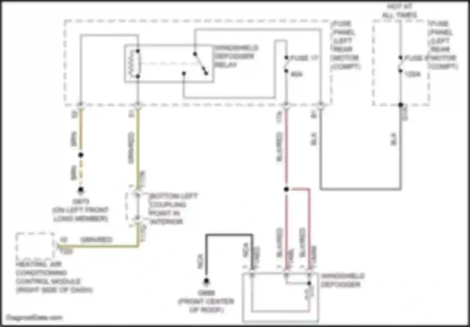 Q4 e-tron Audi I (2021-2024): Heated windshield circuit