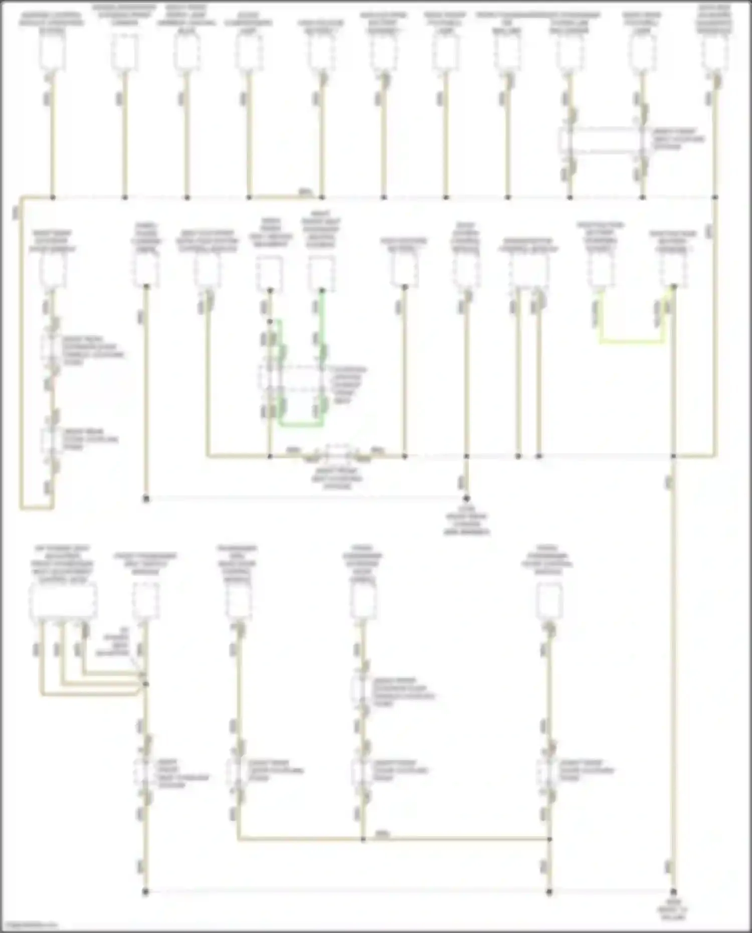Q4 e-tron Audi I (2021-2024): Ground distribution circuit (1 of 6)