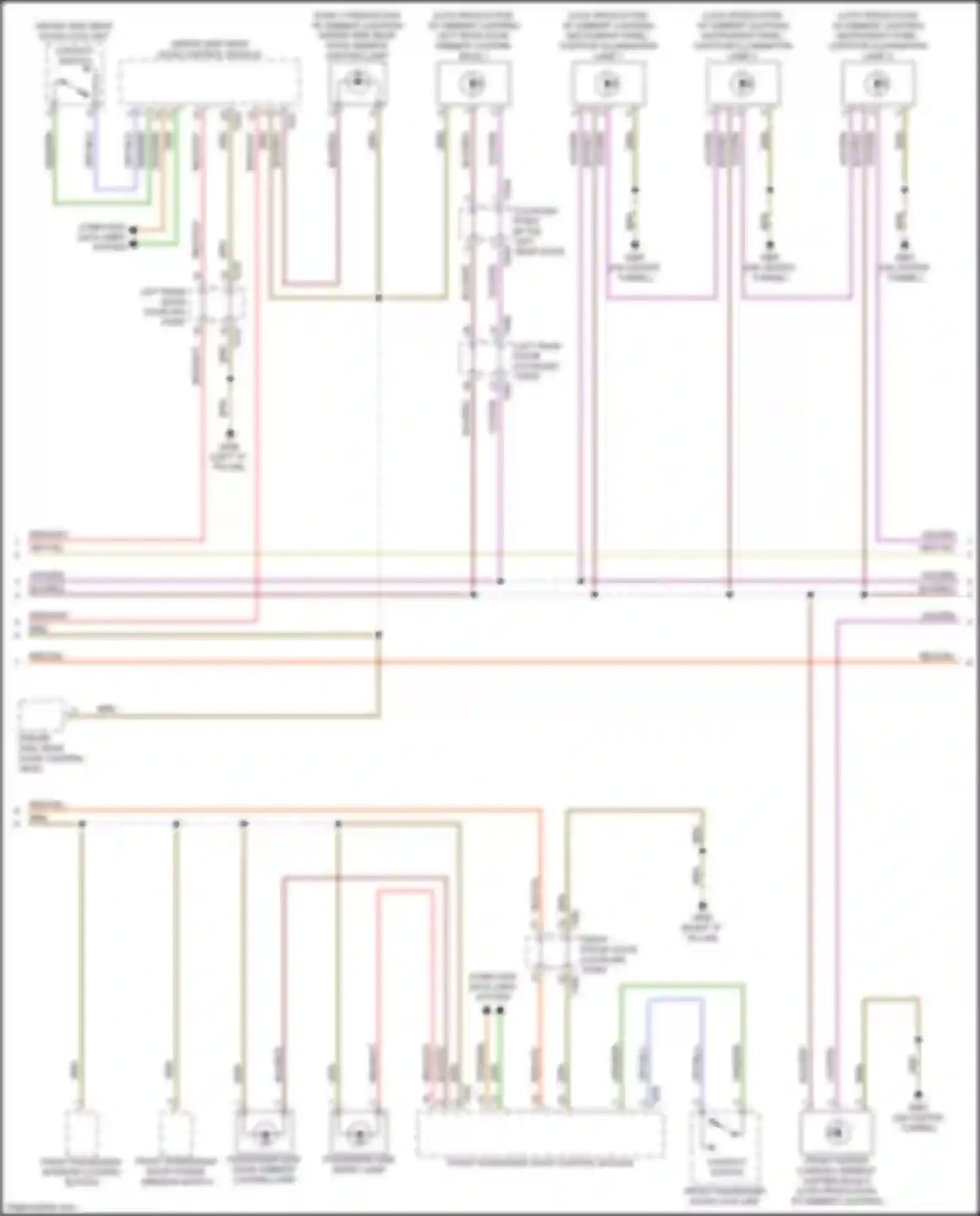 Q4 e-tron Audi I (2021-2024): Courtesy lamps circuit (4 of 5)