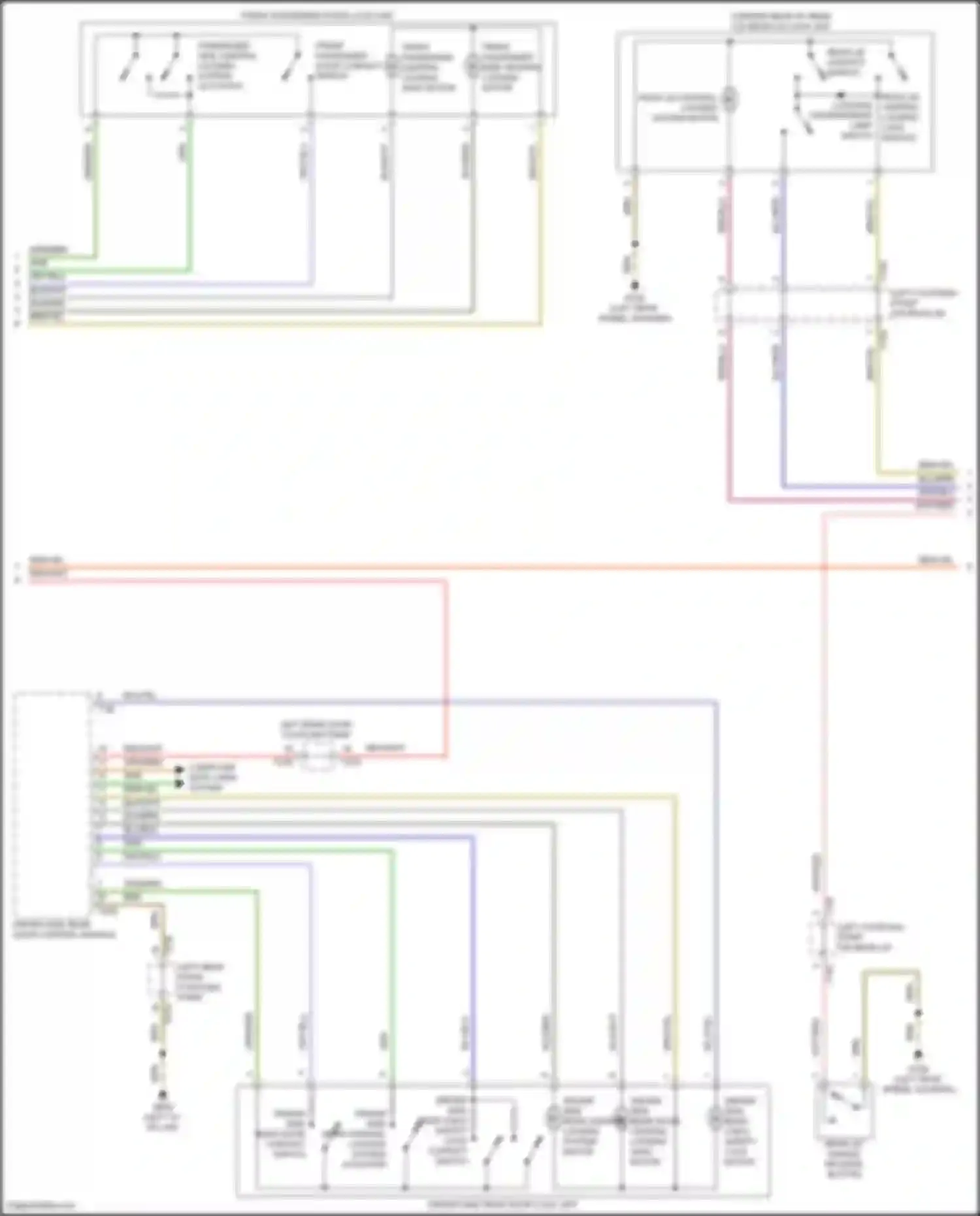 Q4 e-tron Audi I (2021-2024): Power door locks circuit (2 of 3)