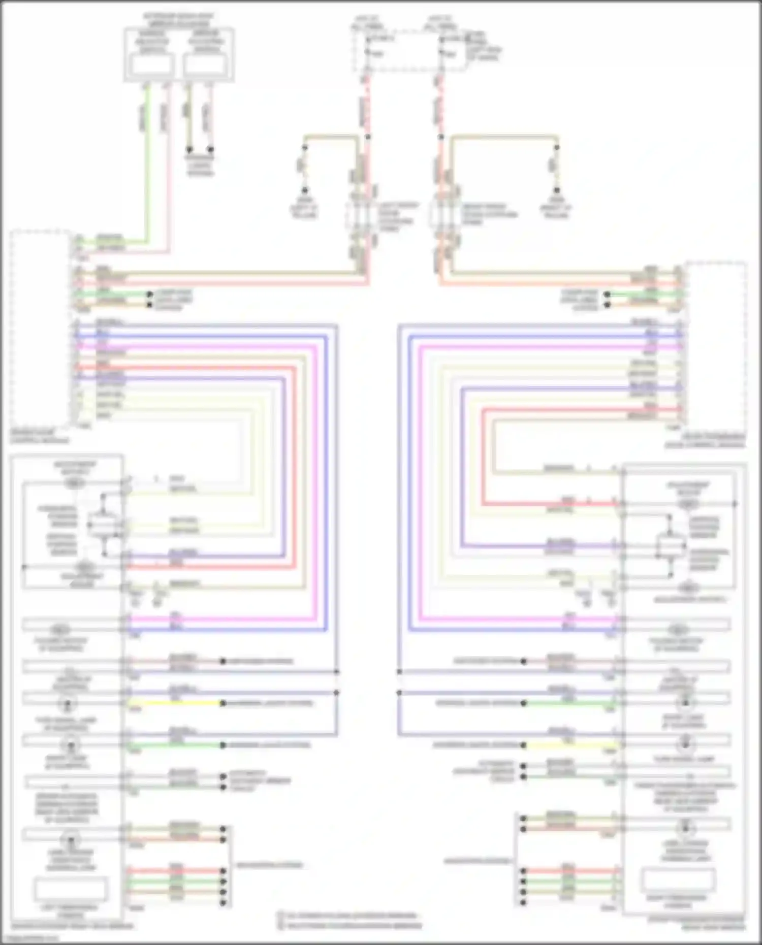 Q4 e-tron Audi I (2021-2024): Power mirrors circuit