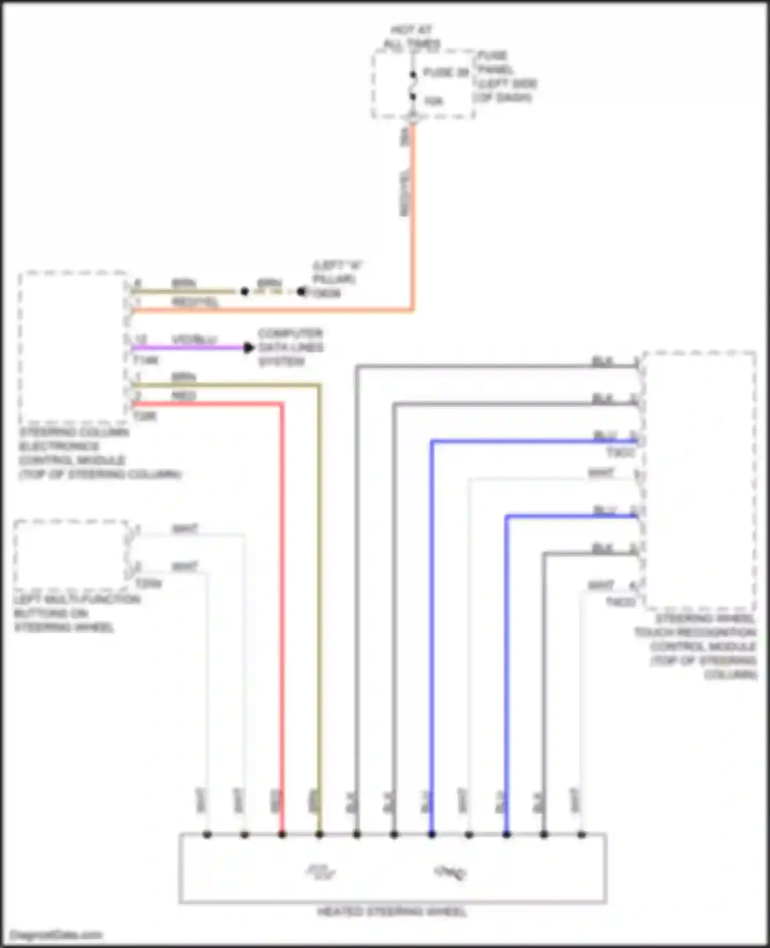 Q4 e-tron Audi I (2021-2024): Heated steering wheel circuit
