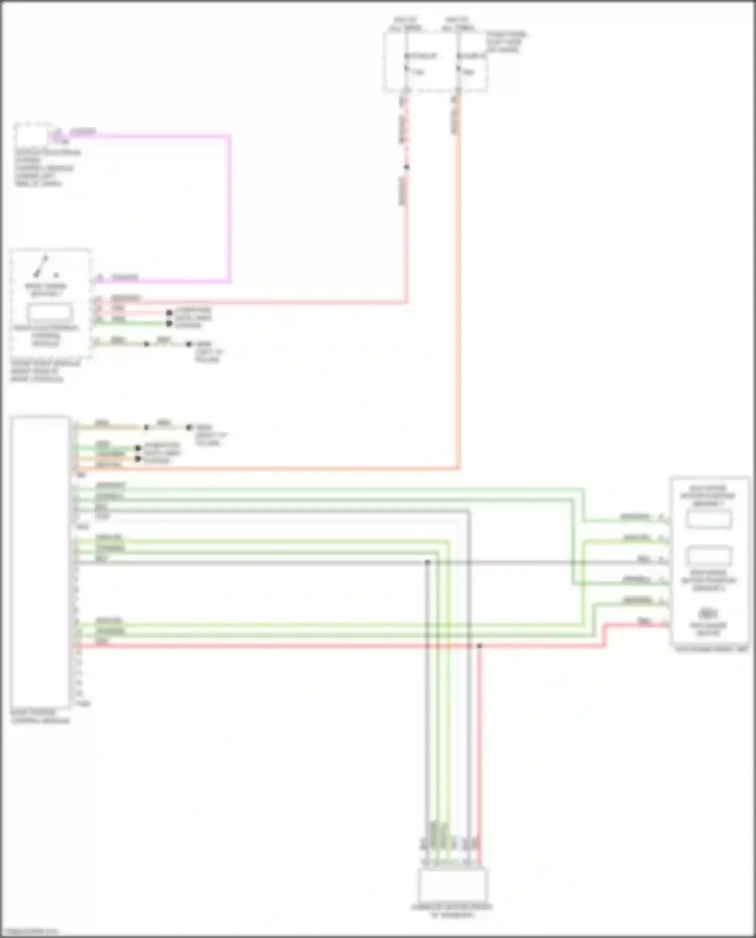 Q4 e-tron Audi I (2021-2024): Power top/sunroof circuit