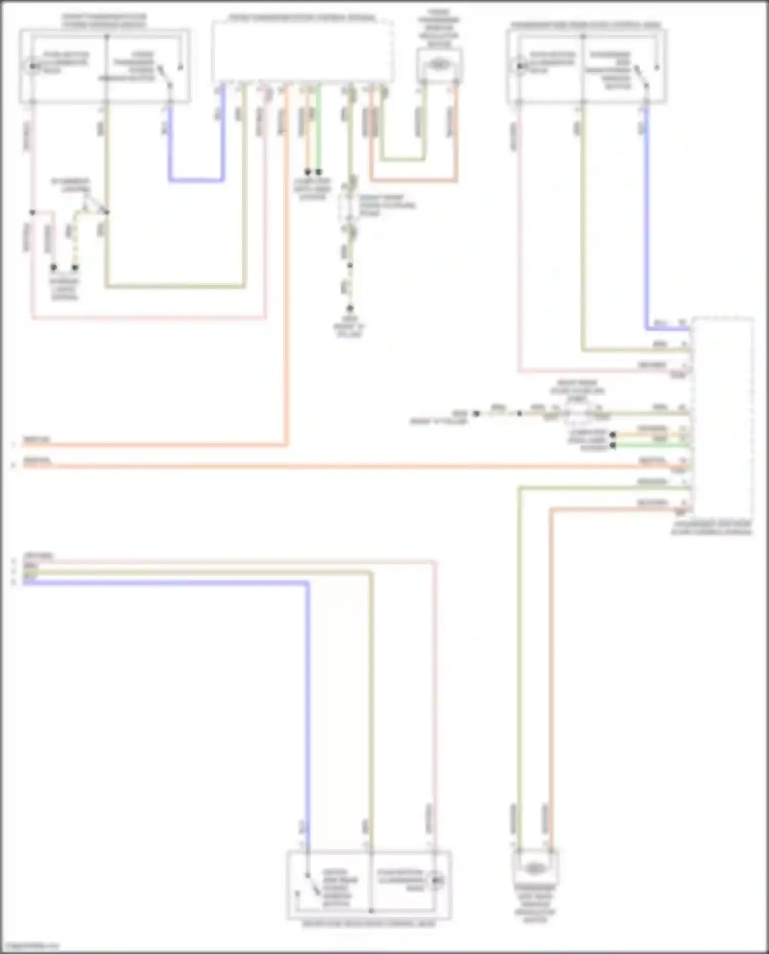 Q4 e-tron Audi I (2021-2024): Power windows circuit (2 of 2)