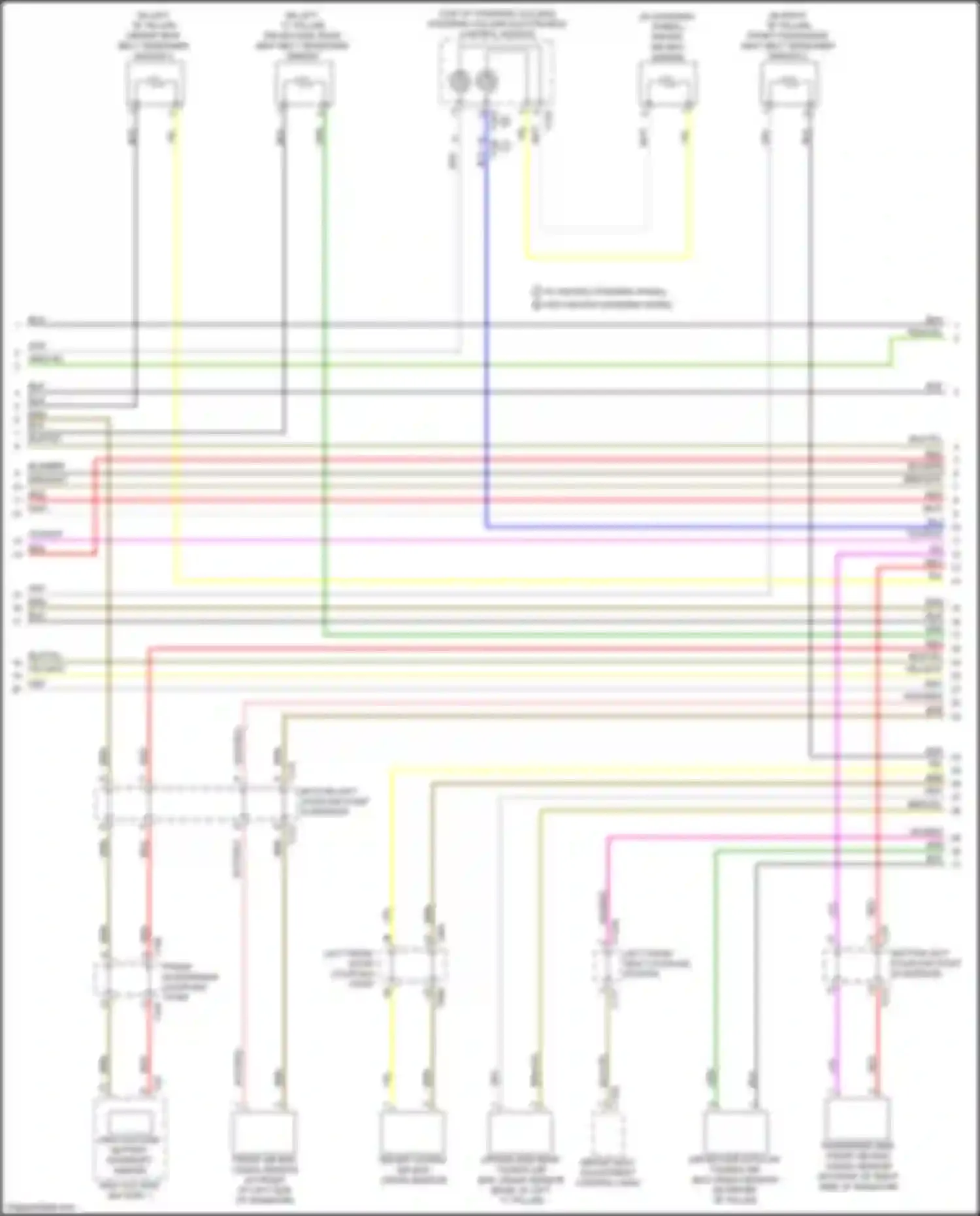 Q4 e-tron Audi I (2021-2024): Supplemental restraints circuit (2 of 5)
