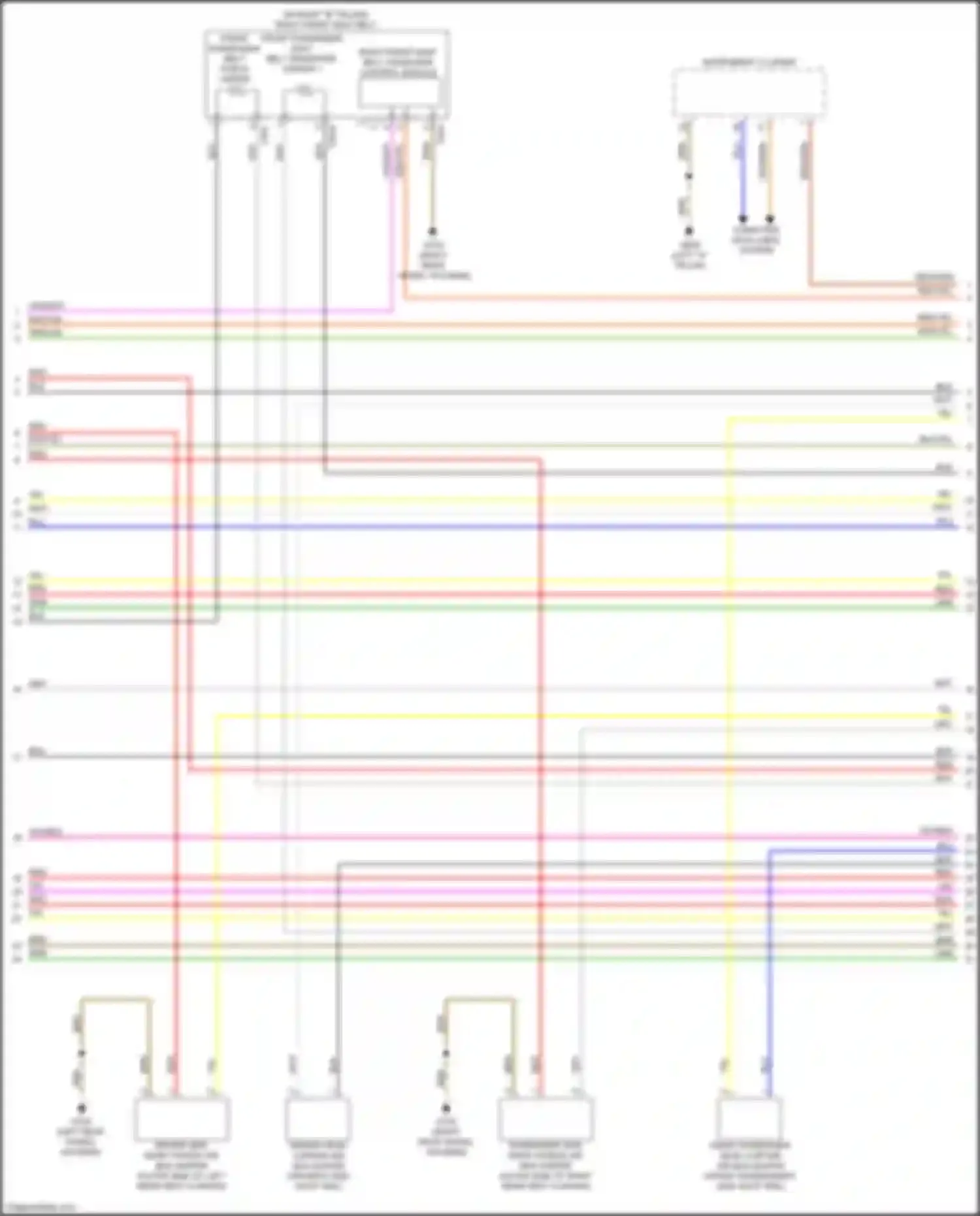 Q4 e-tron Audi I (2021-2024): Supplemental restraints circuit (4 of 5)