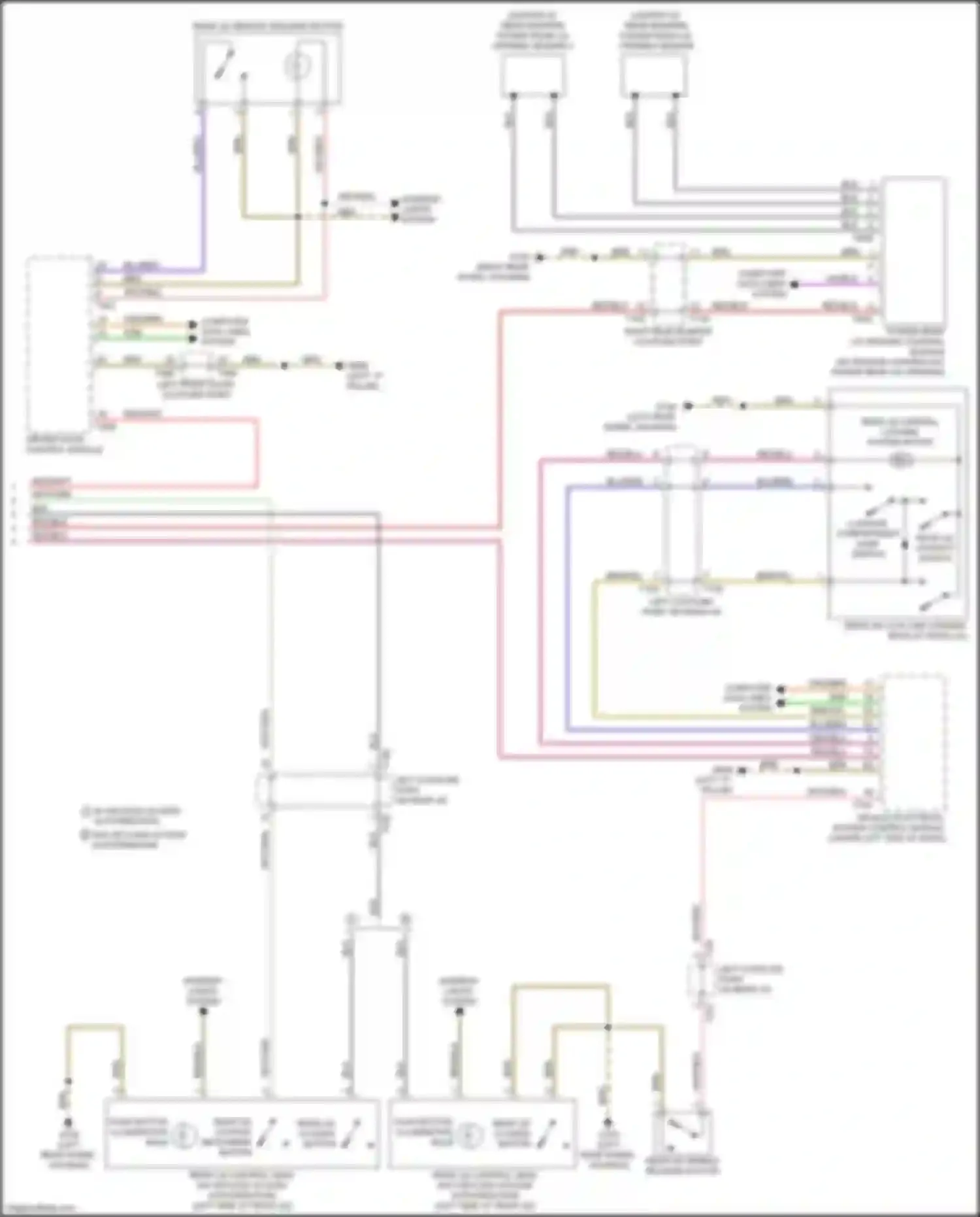 Q4 e-tron Audi I (2021-2024): Trunk & fuel door release circuit (2 of 2)